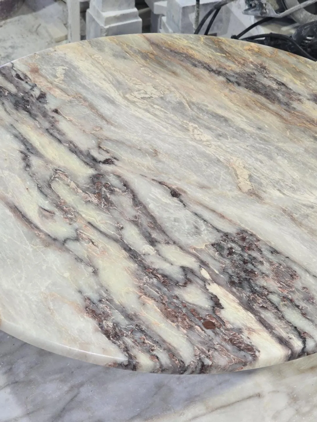 Salome marble top Only the top table is 23.5" real marble handmade and free shipping
