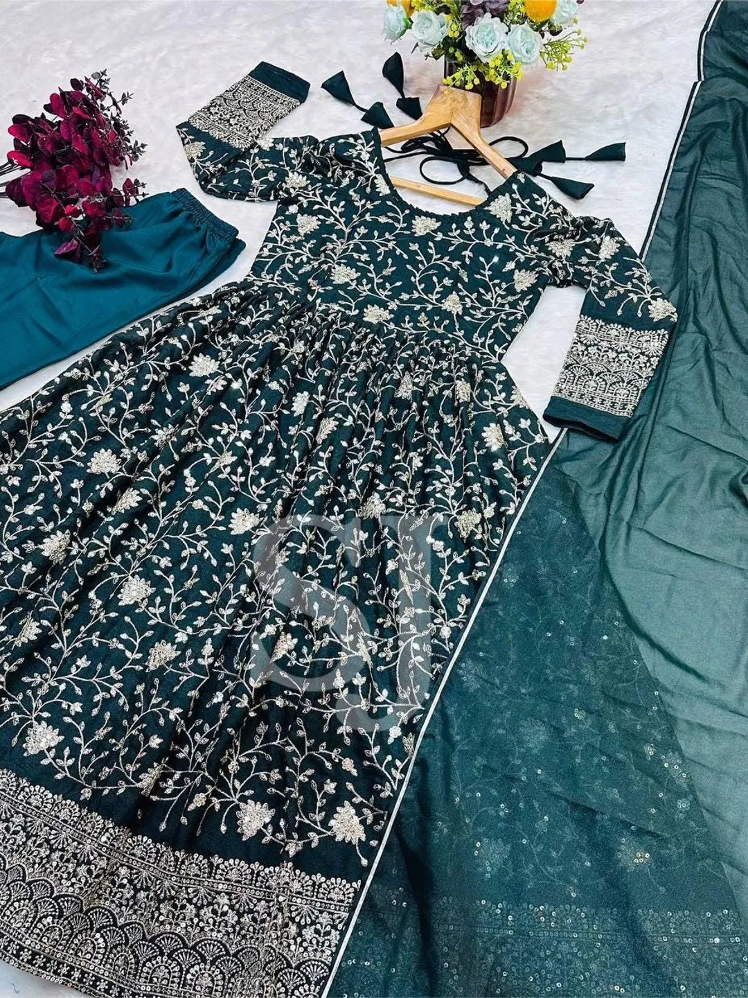 Wedding Wear Anarkali Suit, Pakistani Designer Salwar Kameez Suit Set, Indian Designer Bollywood Partywear Set, Christmas Diwali Salwar Suit