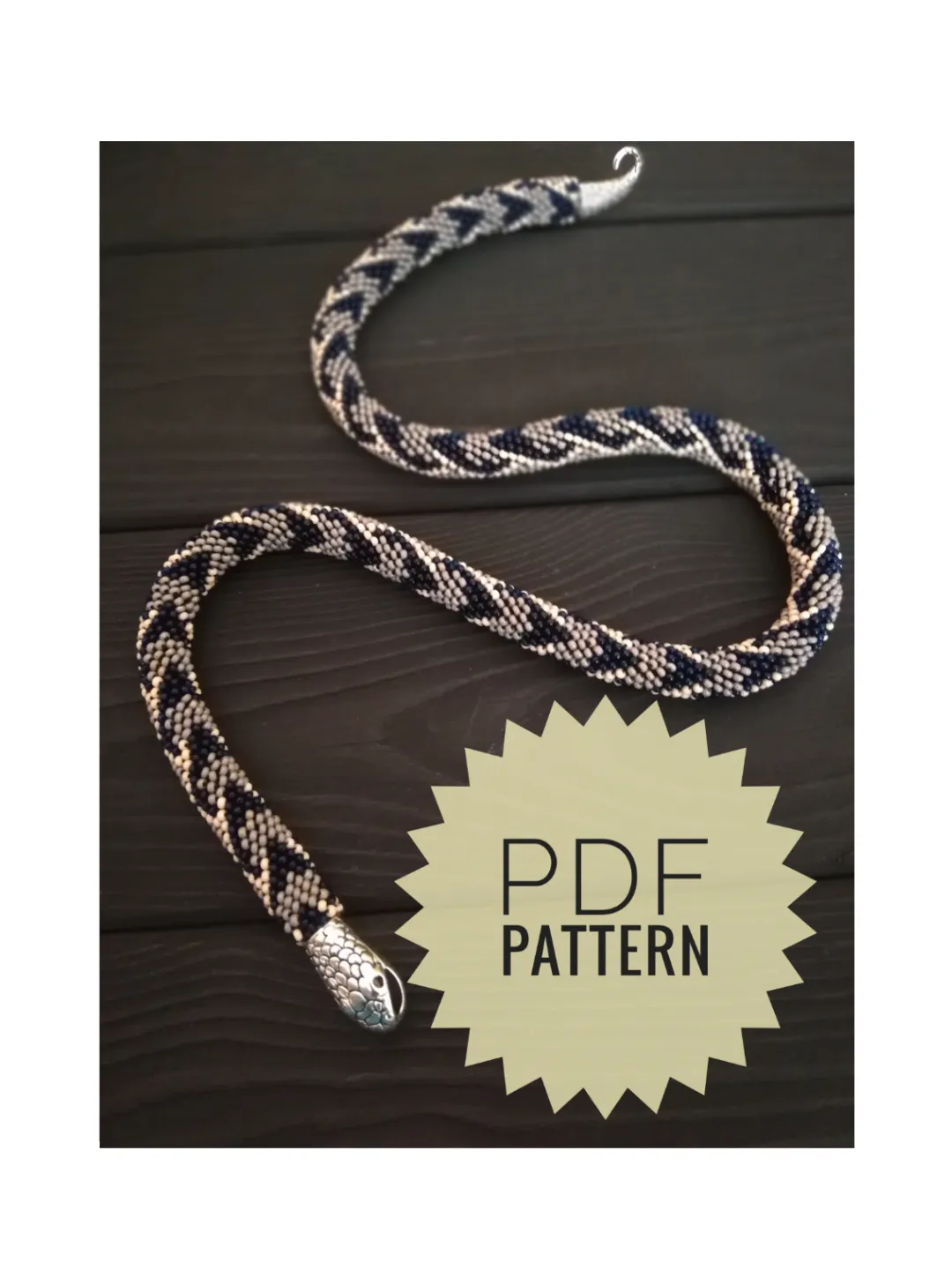 PDF Bead Crochet Pattern , Pattern for Necklace and Bracelet bead crochet