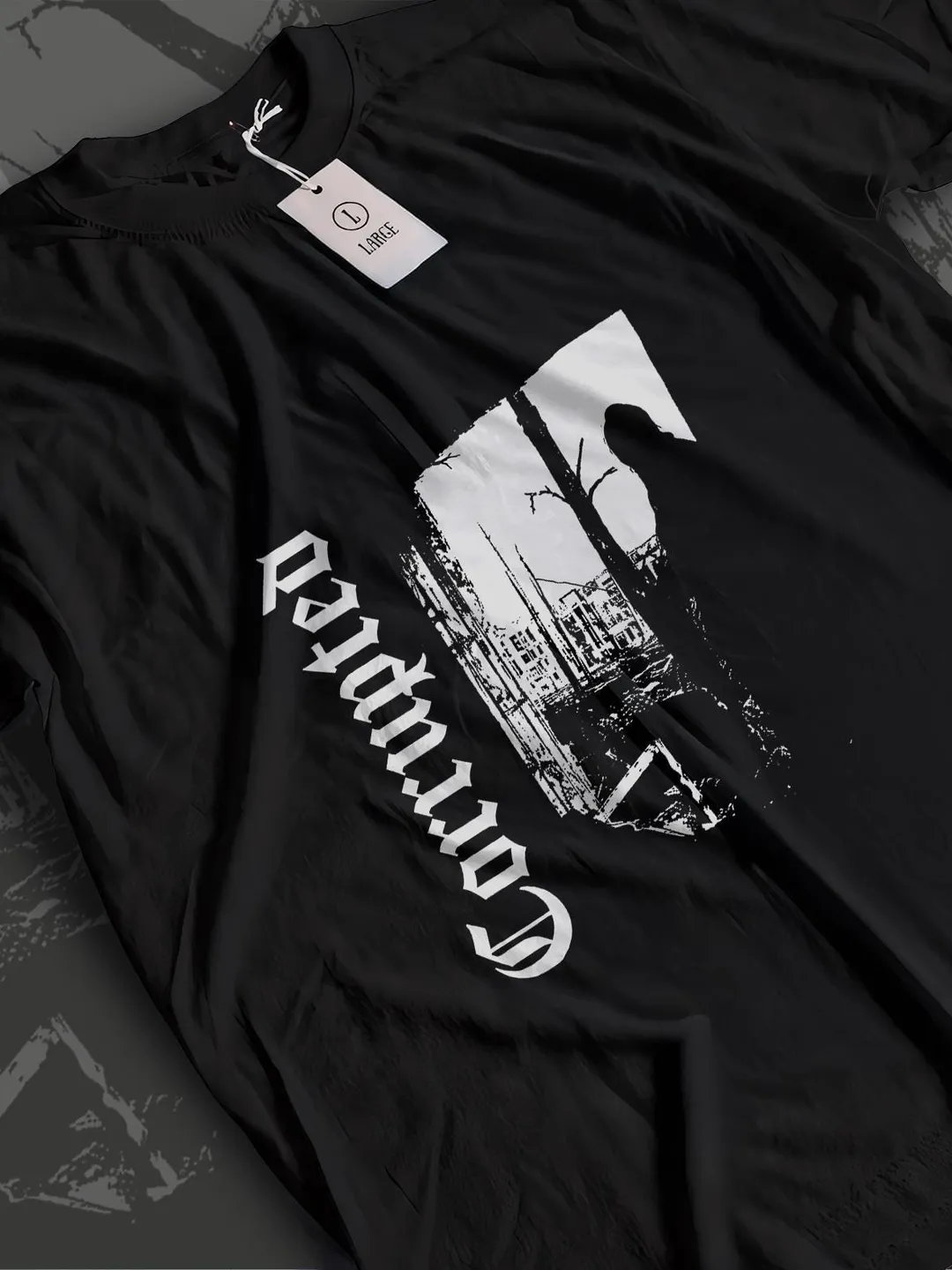 Corrupted Japanese Sludge Metal Band T-Shirt Dark Tee