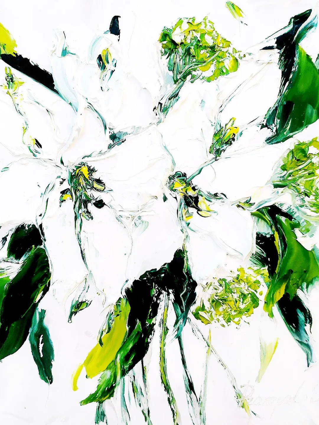 Lily Painting Flower Original Art Original Oil Painting Painting Painting Abstract Floral Painting Wall Art Gift by ArtProkopaloSv