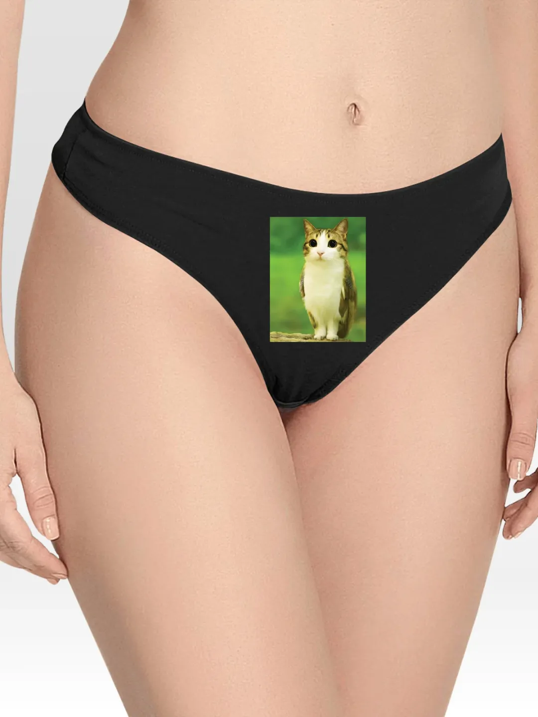 Cat Owl Meme Lingerie Thong