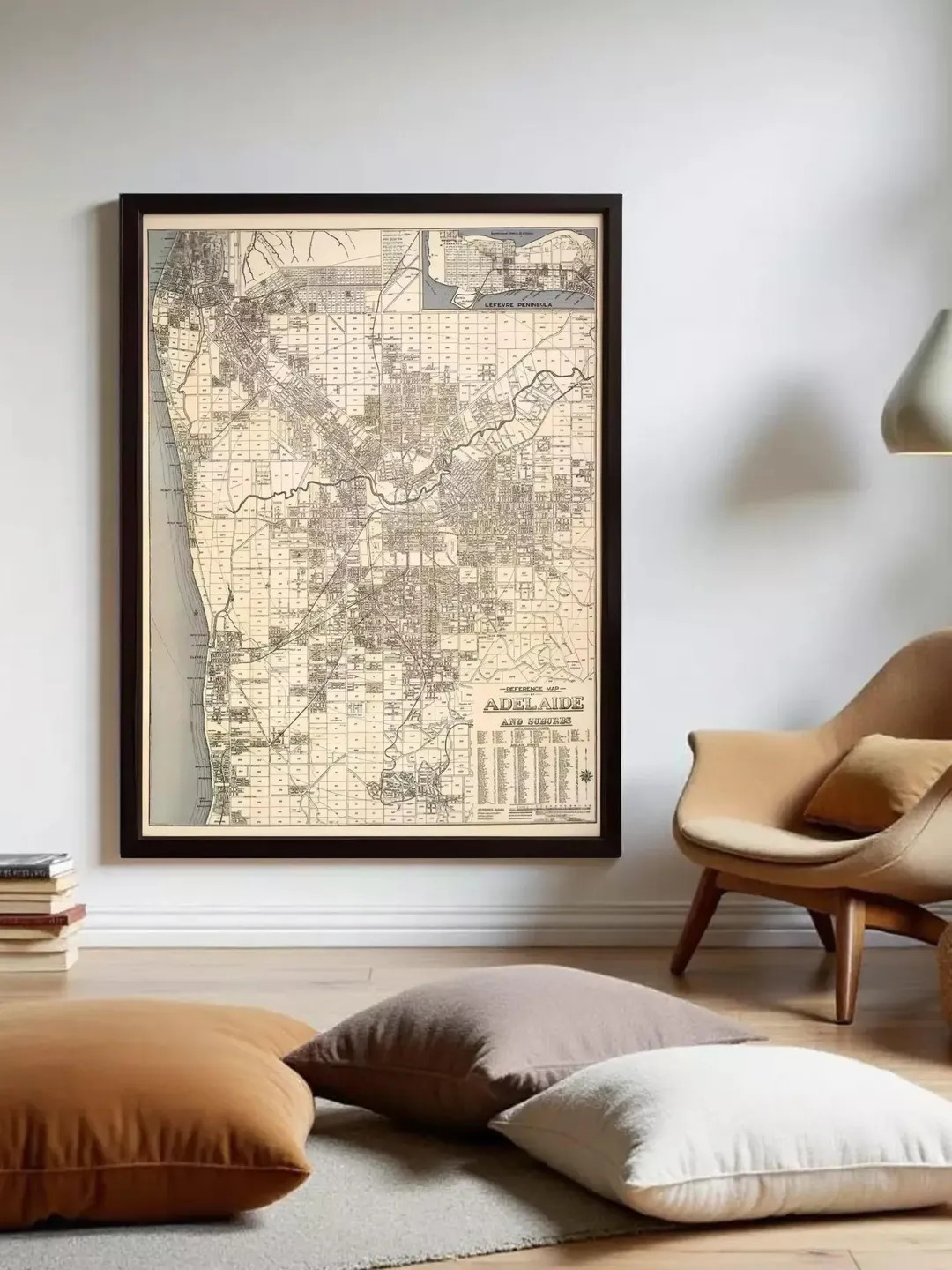 Old Map of Adelaide Australia 1920 Vintage Map Print | Wall Map Print