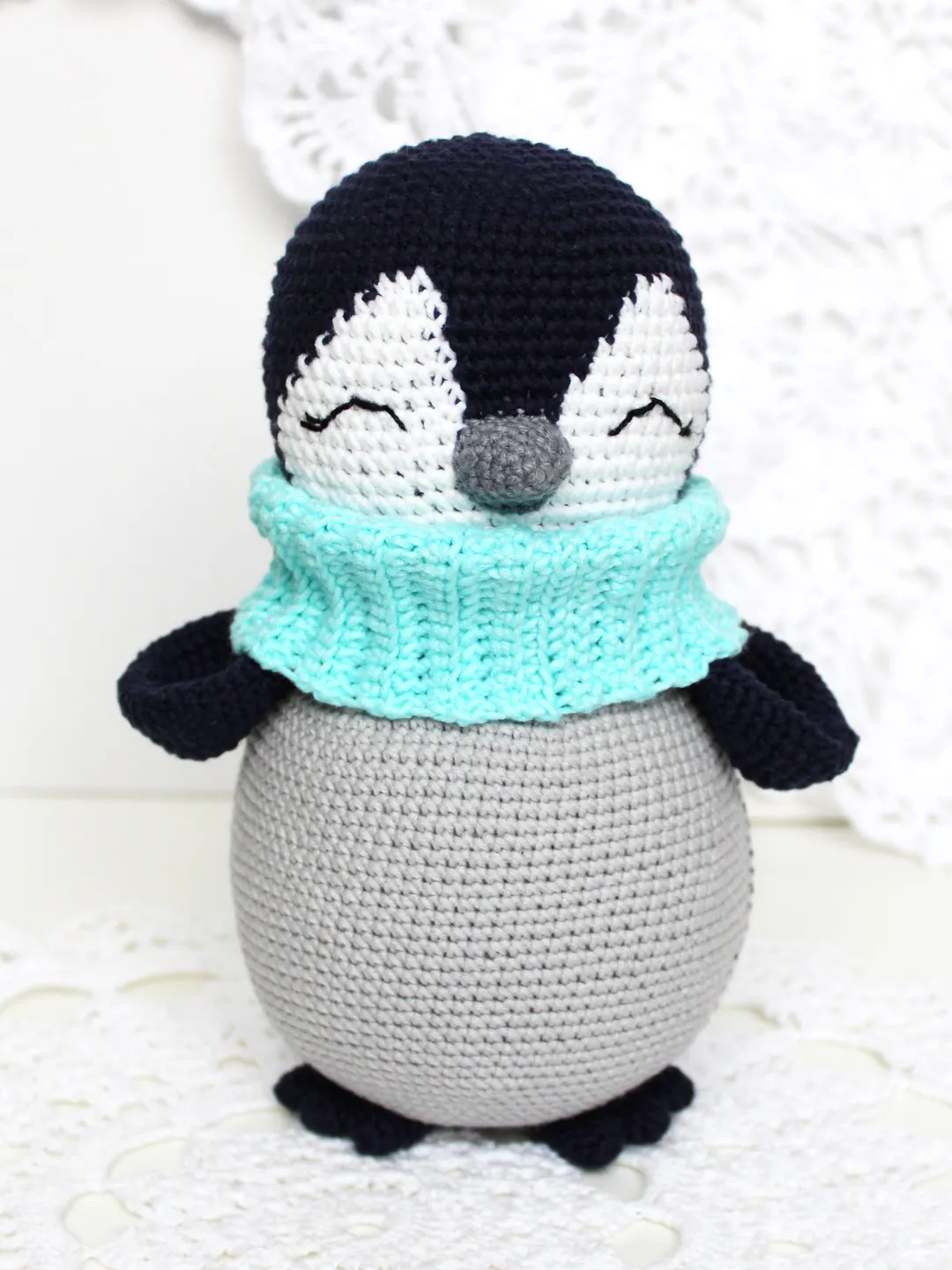 Penguin crochet pattern PDF in English Amigurumi toy Penguin nursery decor