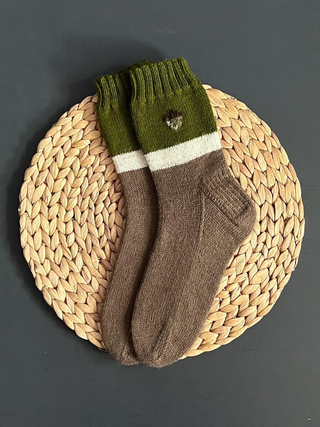 Handmade knitted womens socks/ Warm knitted accessory