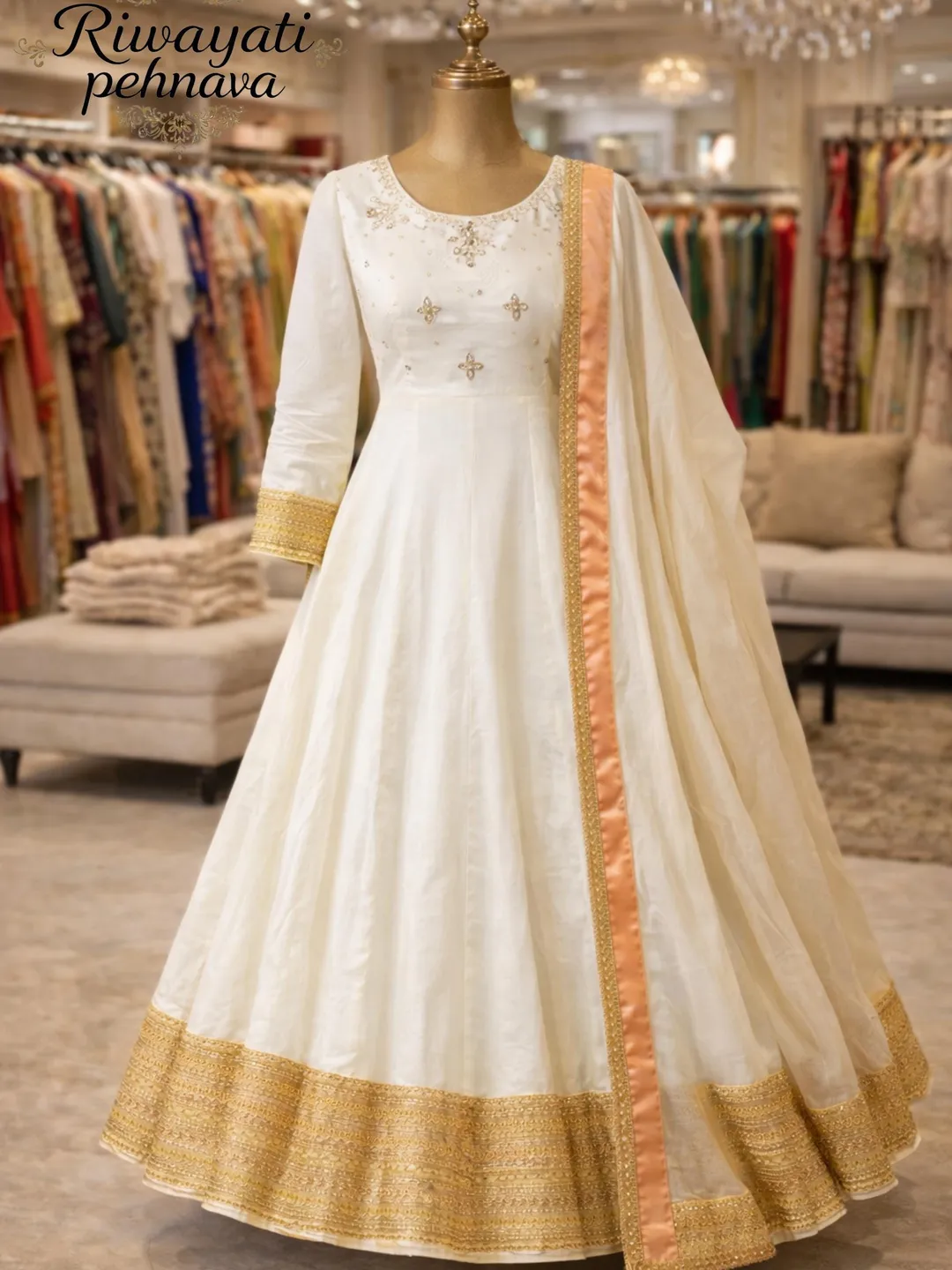 silk white anarkali dress 16 White Anarkali ideas in 2026