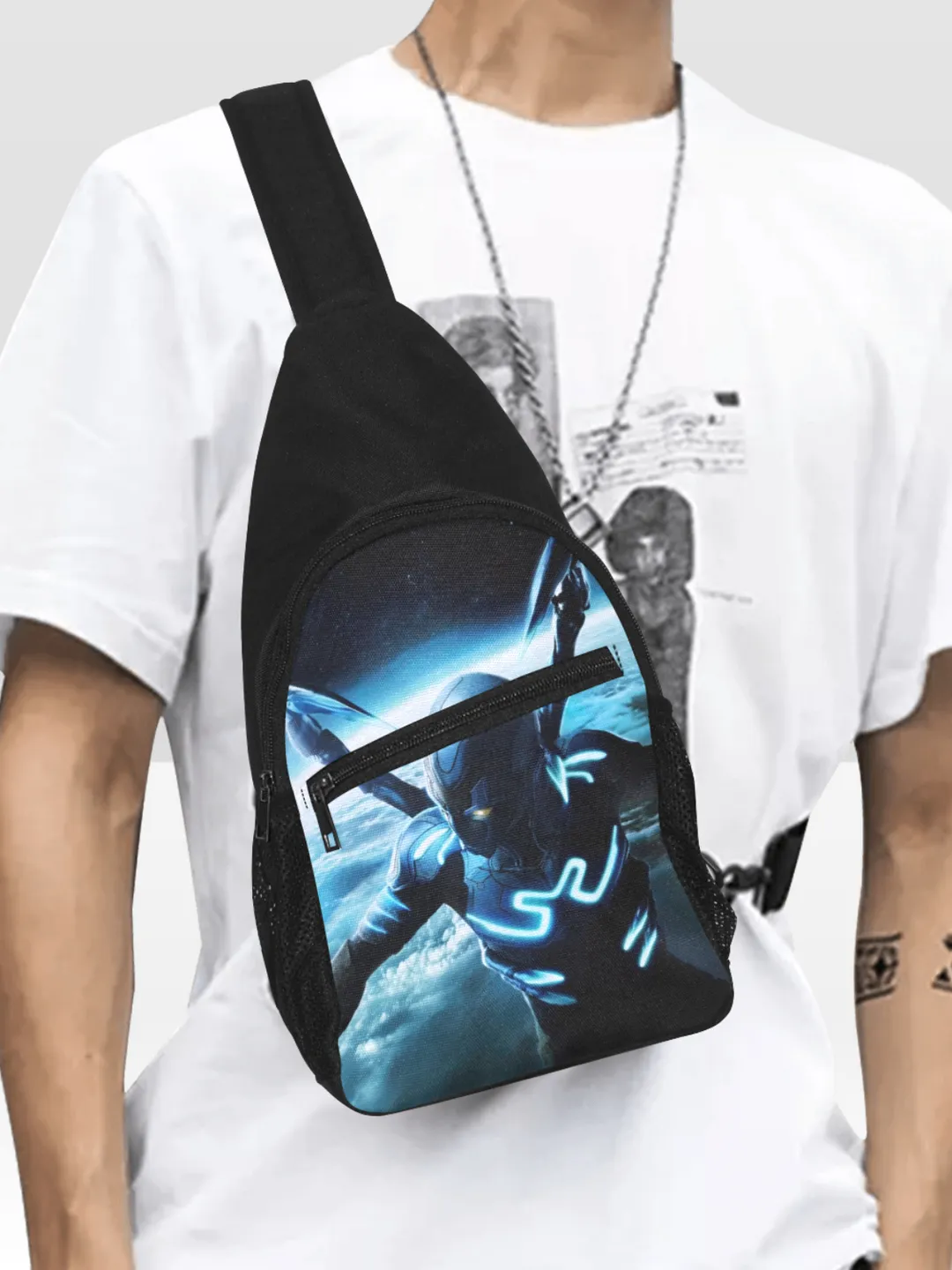 Blue Beetle Chest Bag