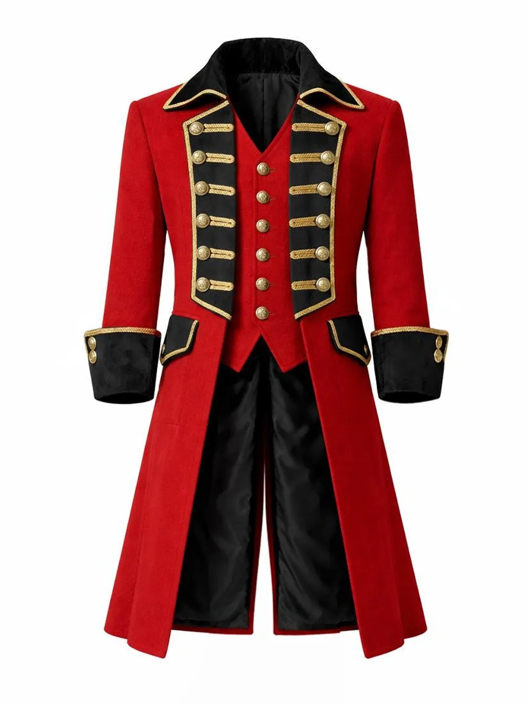 red military dress coat British Red Wool Officer's Coat