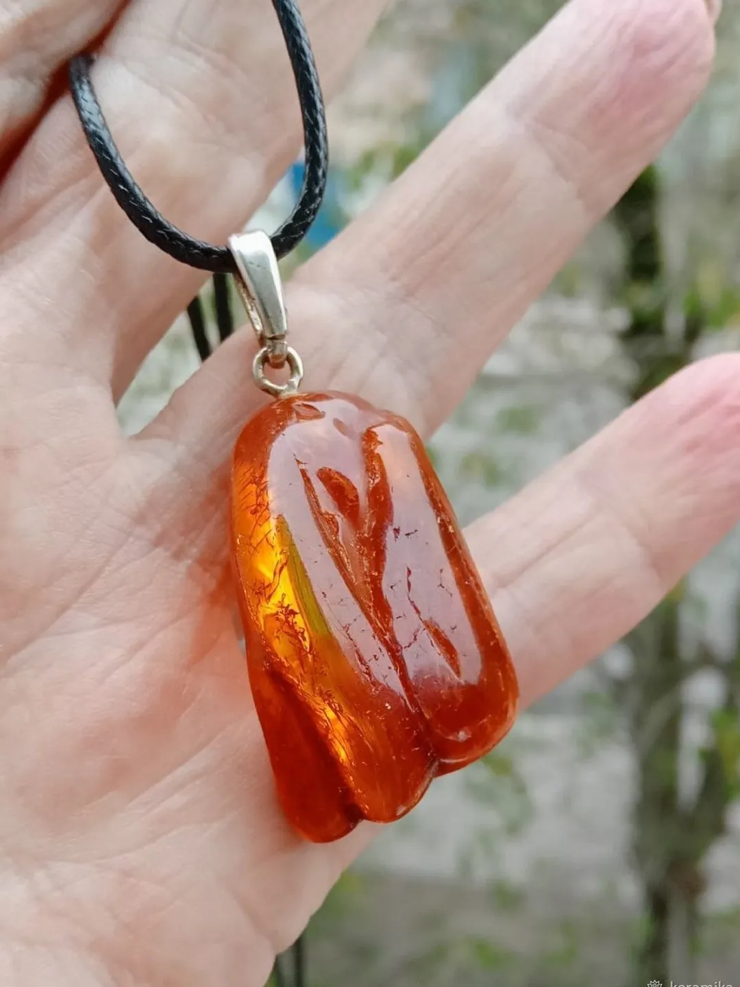 Amber Jewelry For Men Women Protection Amulet Stone Necklace Gift Boyfriend Baltic Amber Natural Gemstone pendant necklace