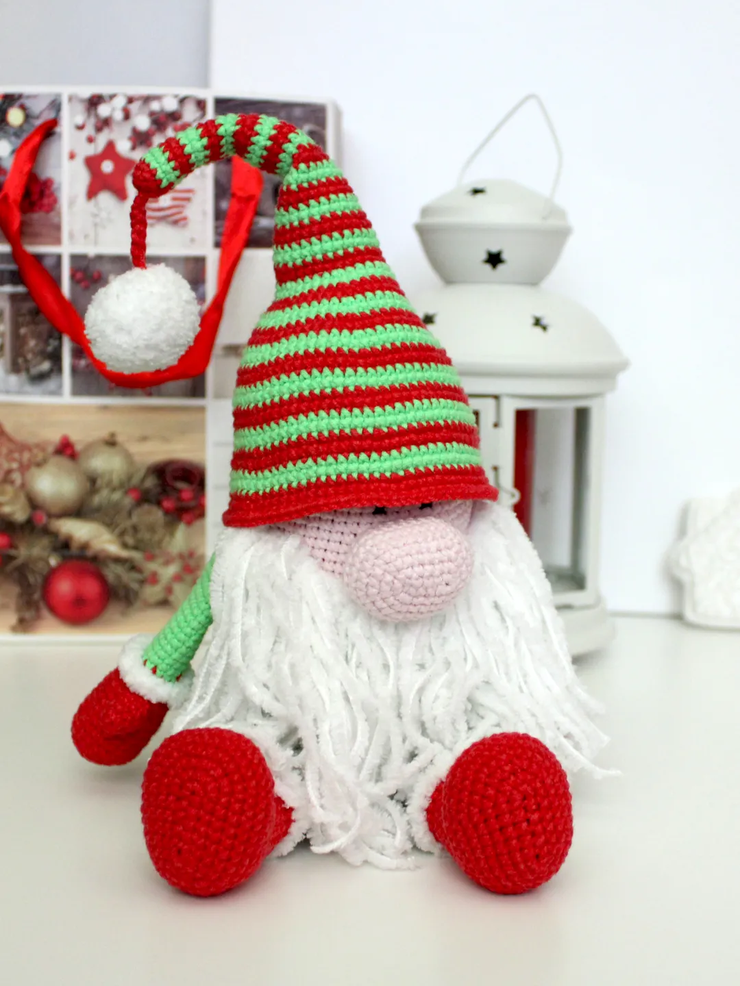 Christmas gnome crochet pattern Amigurumi gnome PDF in English