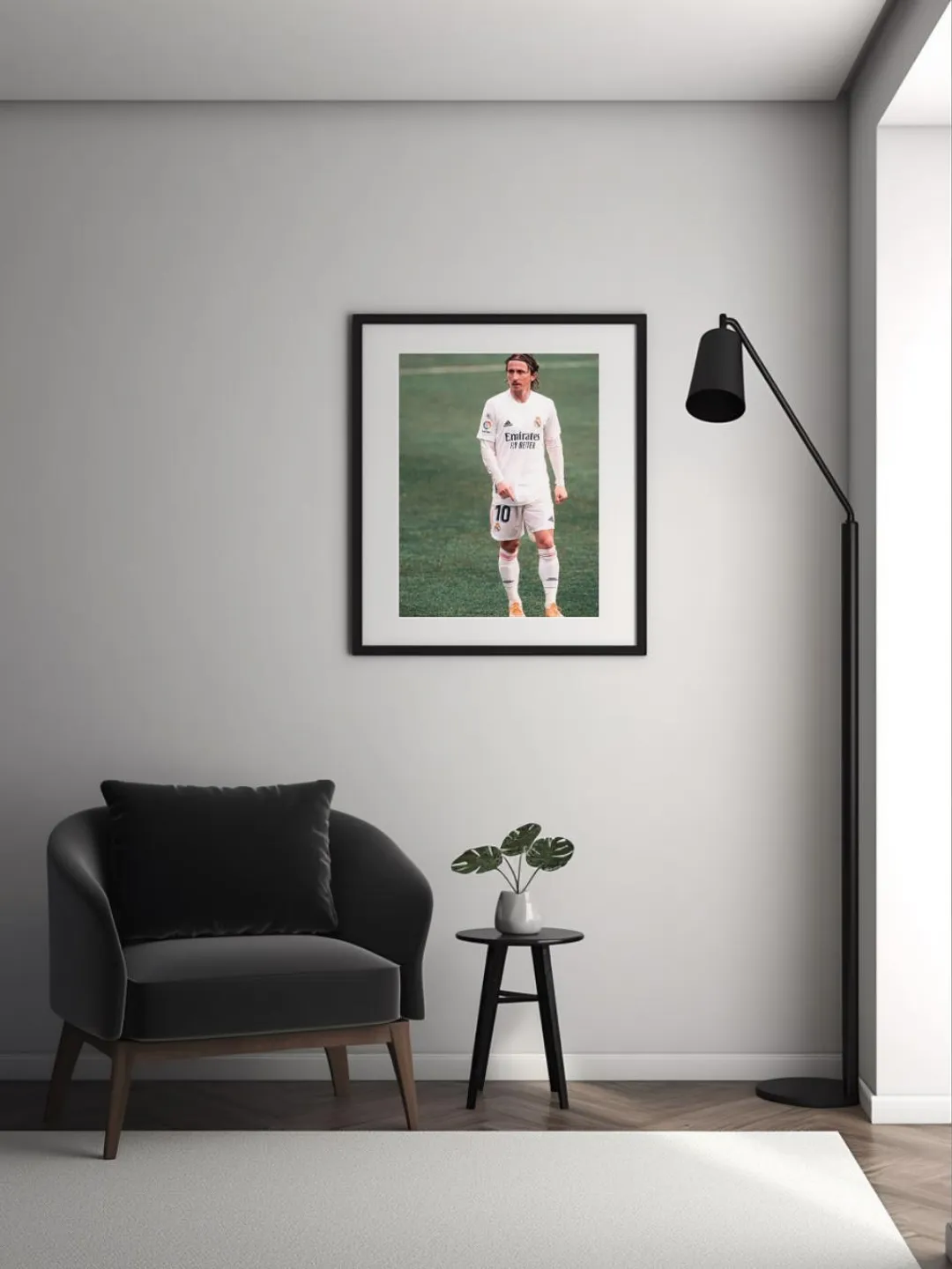 Luka Modrić Wall Art Print Football Legend Soccer Artwork, Real Madrid Midfielder Poster