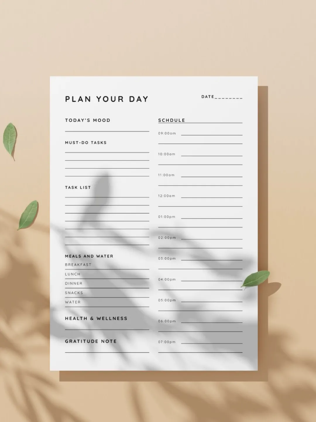 ADHD Productivity Planner Printable Bundle, Daily Weekly Planner, Habit ...