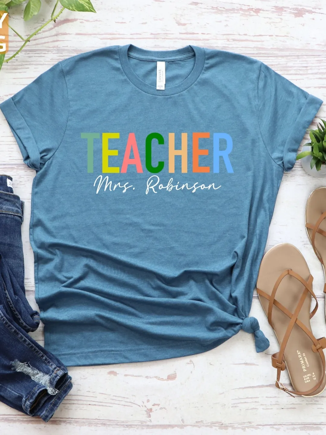 Teacher Shirt: Personalized School Team Tee (Custom Name)
