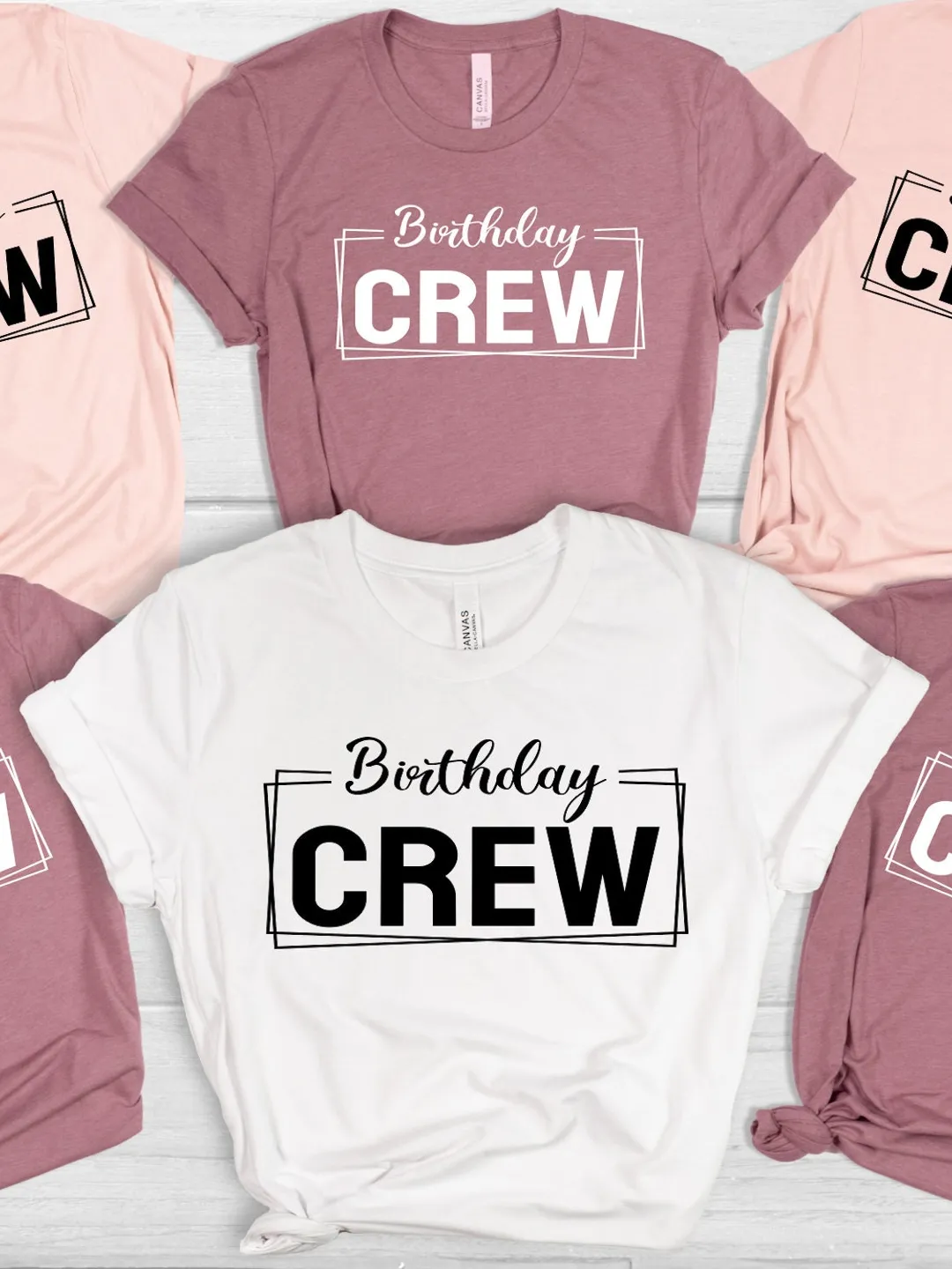 Birthday Crew T-Shirts: Matching Party Group Shirts
