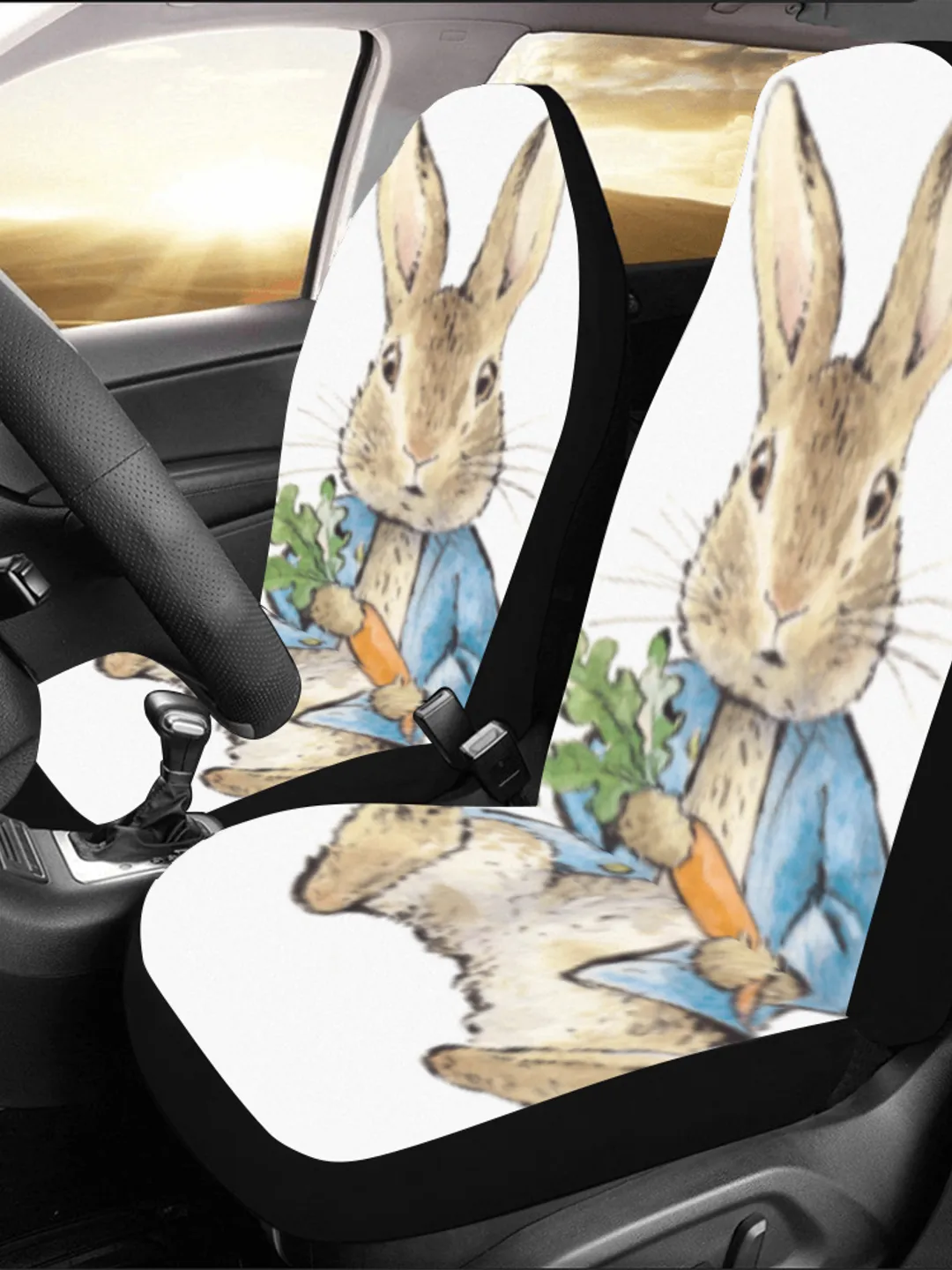 Peter Rabbit Vehicle Peter Rabbit Car Seat Covers Set of 2 Universal Size