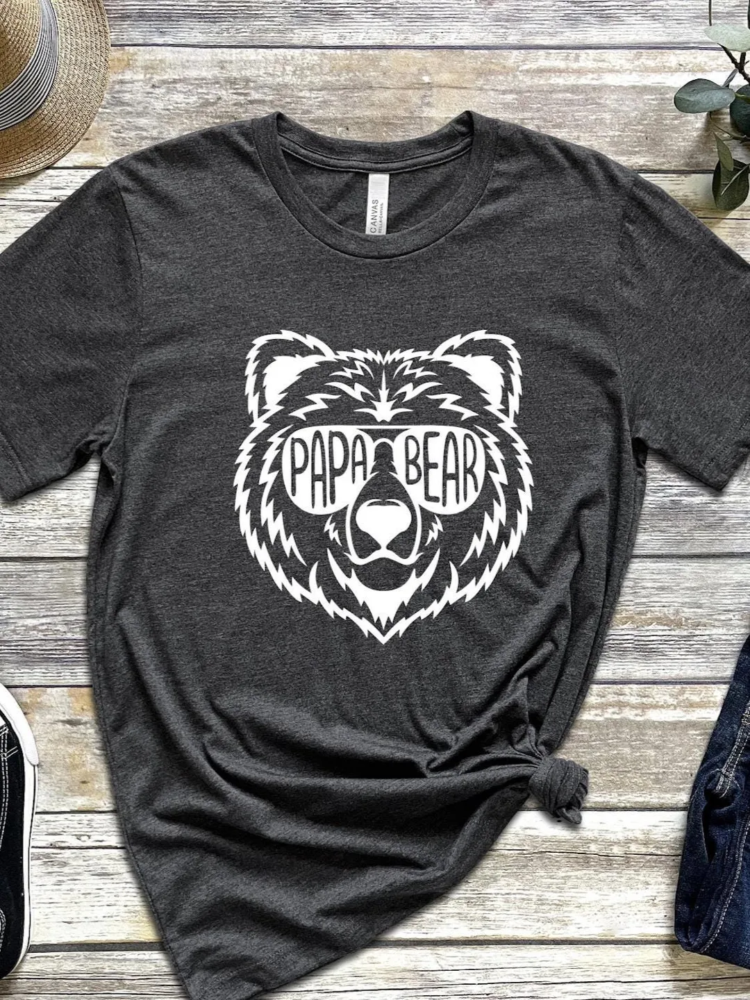 Papa Bear Sunglasses Shirt - Casual Dad Tee for Father's Day