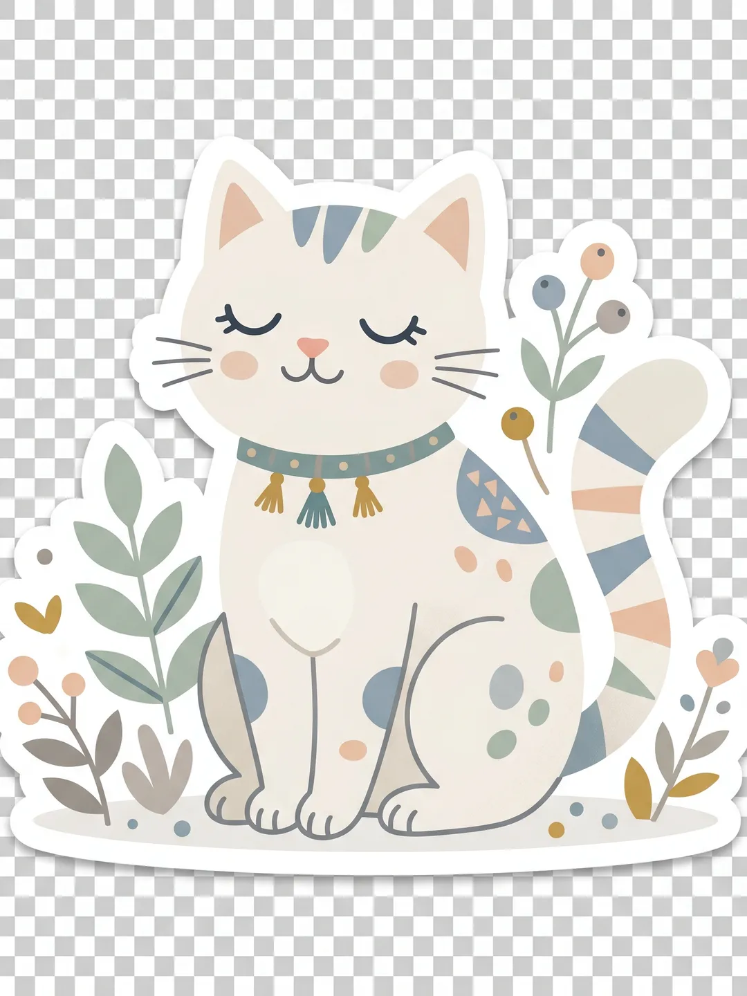 10 Cute Cat Stickers – Purr-fect Decor for Planner, Journal & Water Bottle