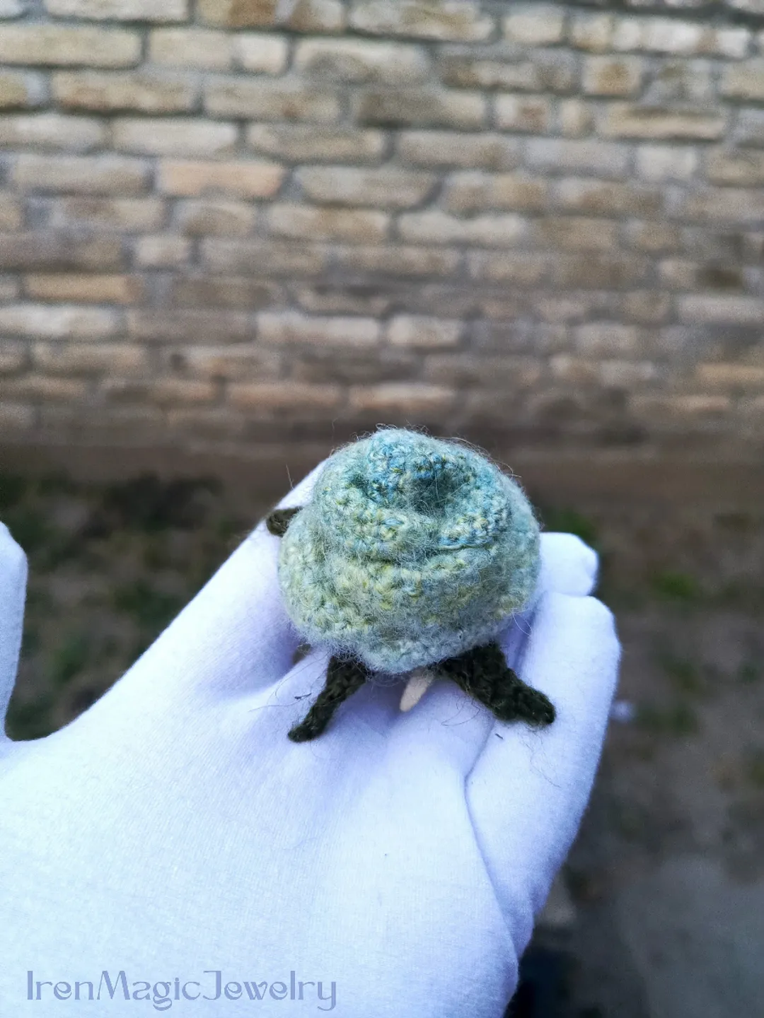 Light Green Rose Brooch