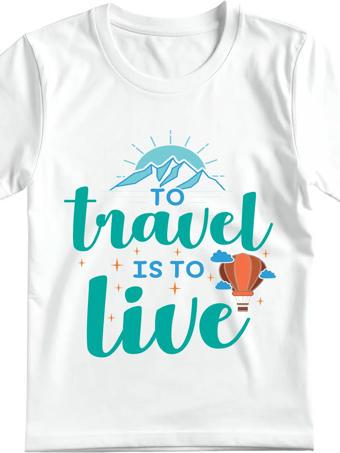 T-Shirt Design Travel Is Life Quote T-Shirt | Inspirational Travel Graphic Tee