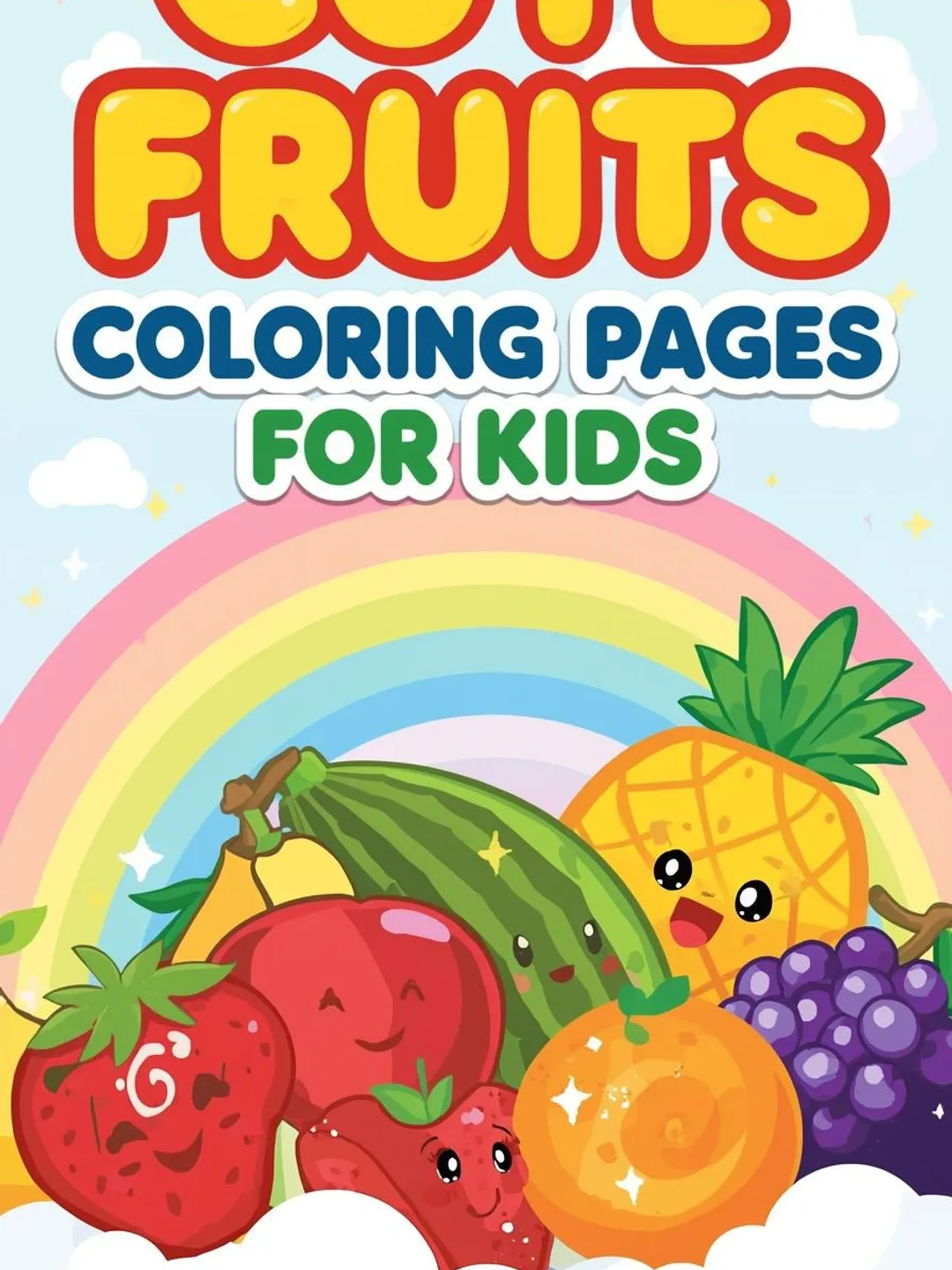 Fruit Coloring Pages for Kids | Preschool Printable (Digital Download)