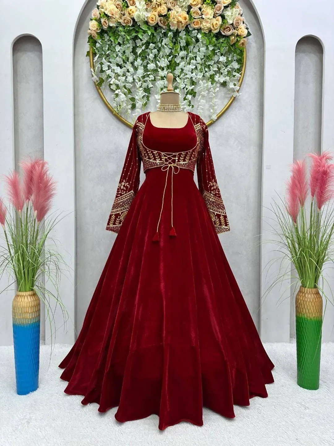 indian heavy party wear dresses Heavy Party Wear Anarkali Suit