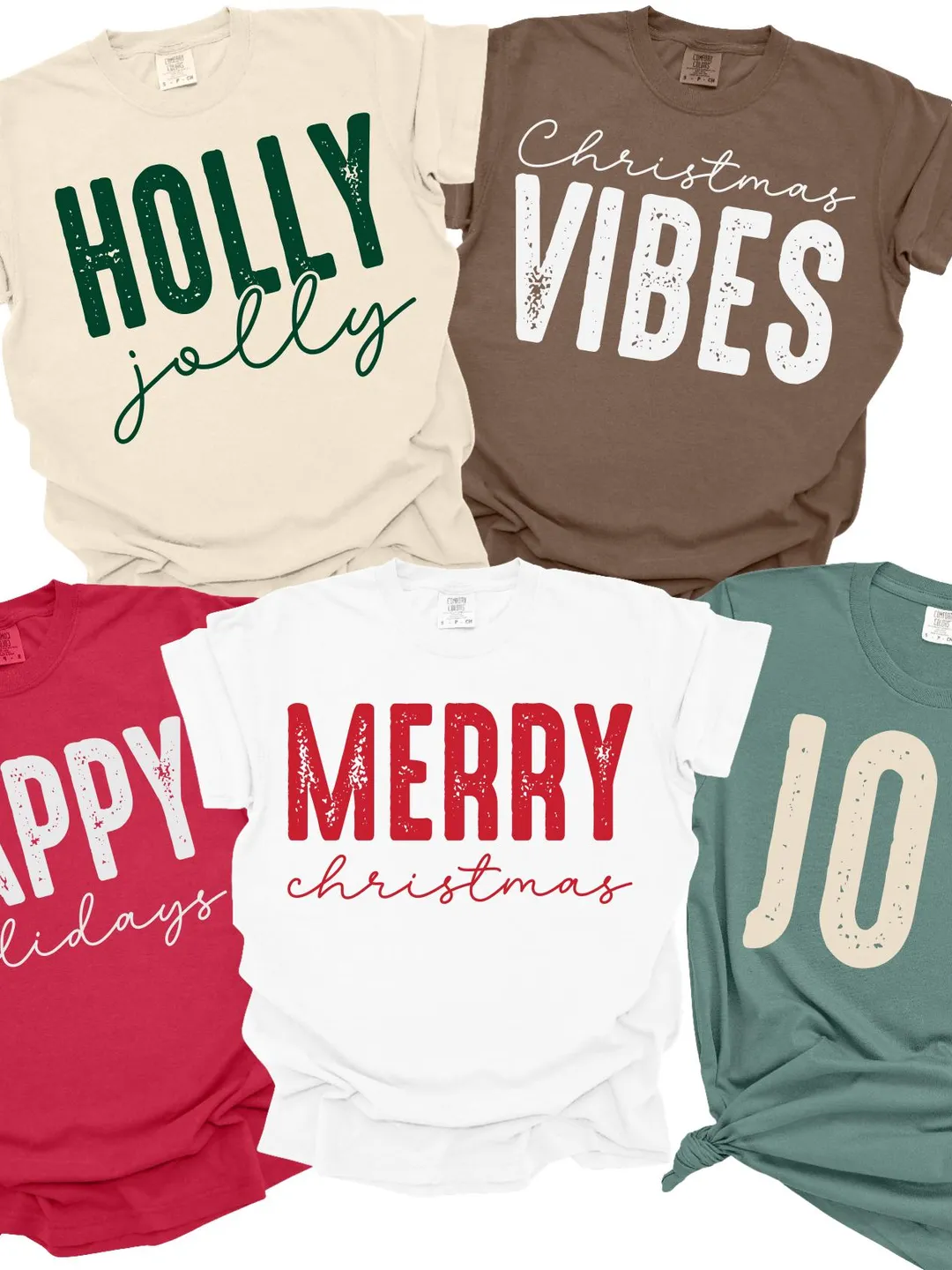 Comfort Colors® Christmas Family Shirts, Vintage Holiday T-shirt