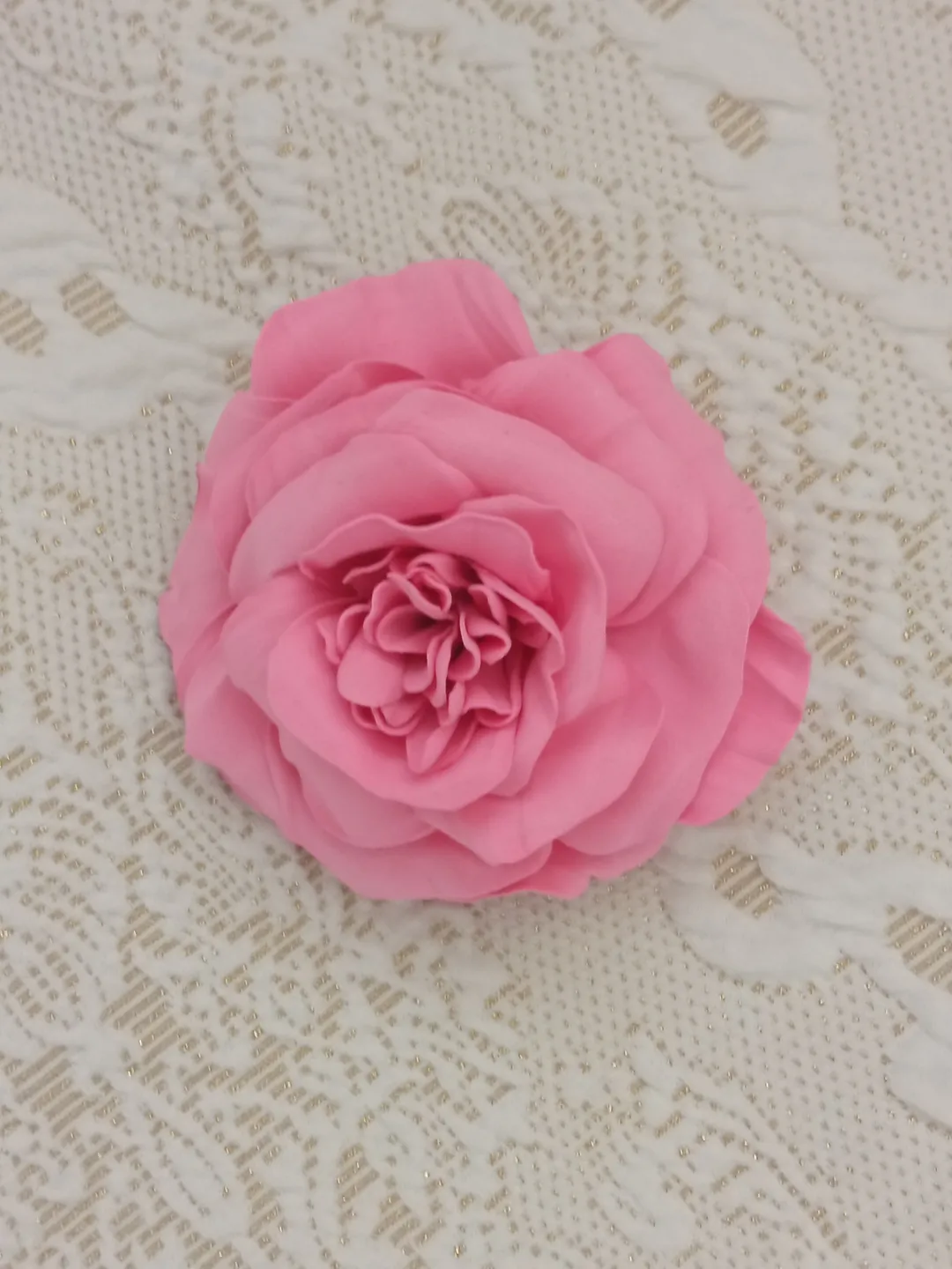 Rose brooch pin by hand/floral women's jewellery/pink rose brooch/ gift for her/grandma gift/ mother Day gifts/DIY gift