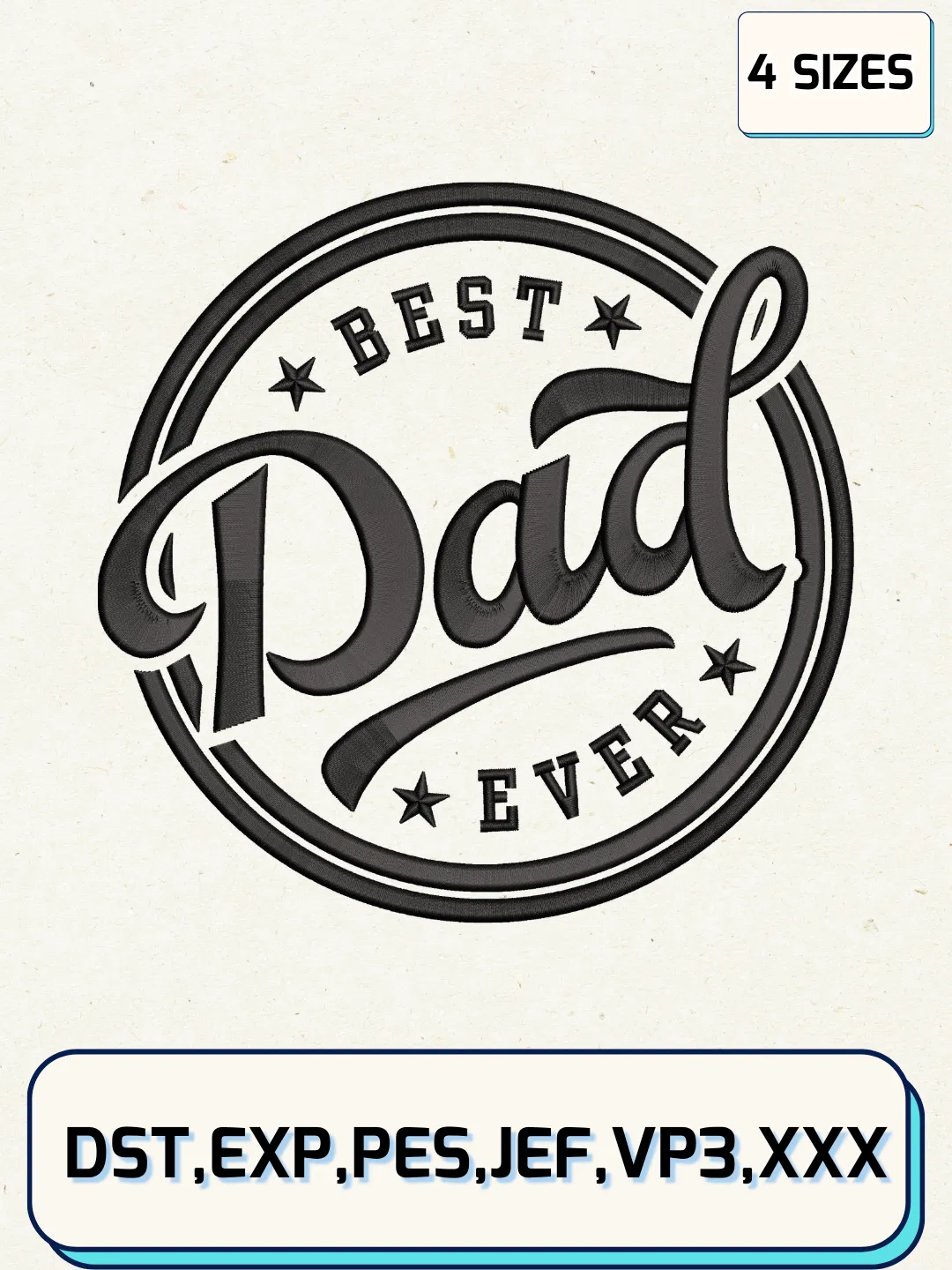 Best Dog Dad Ever Embroidery Design, Funny Dog Embroidery Design ,Funny ...