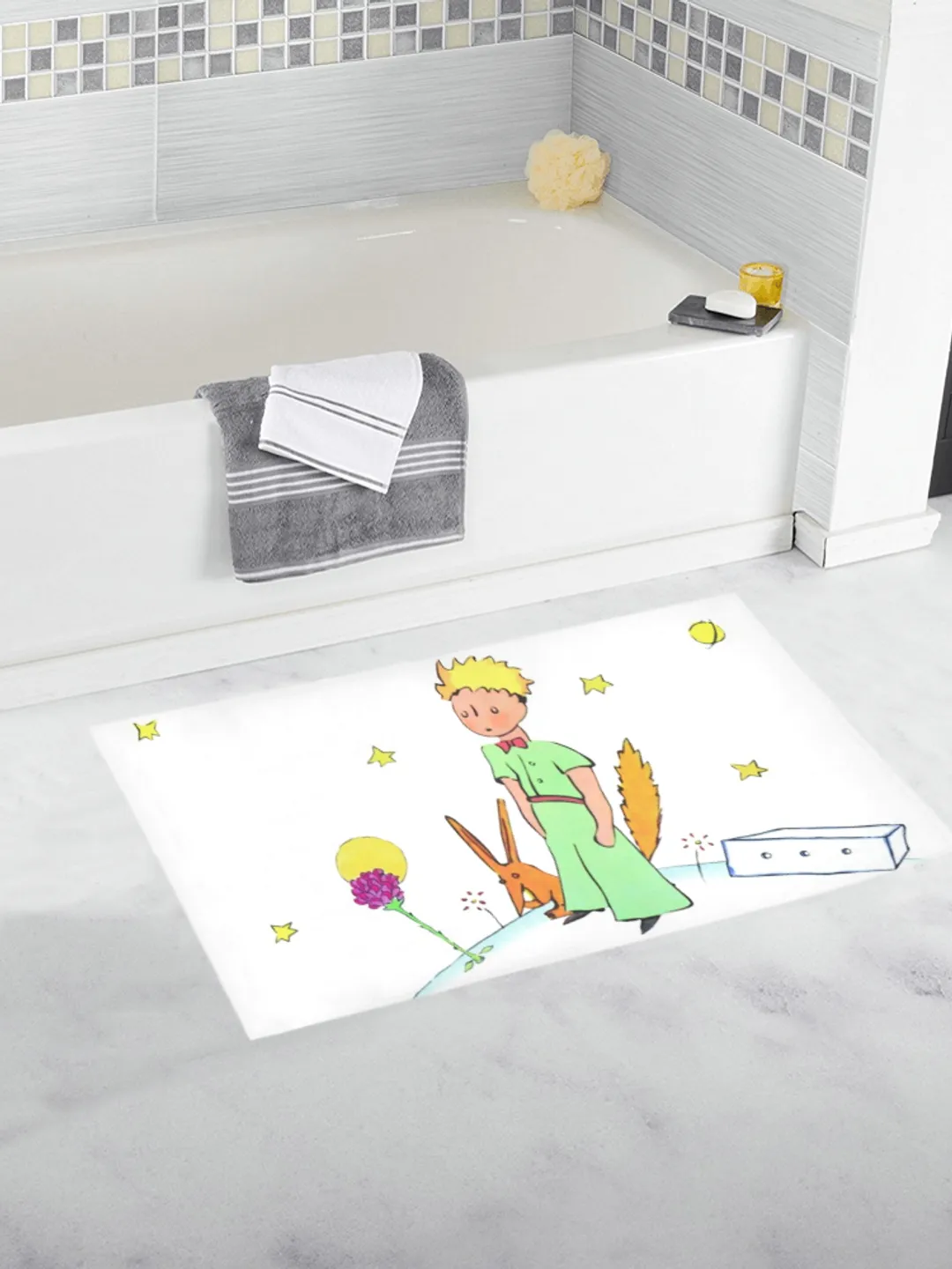 Little Prince Bath Mat, Bath Rug