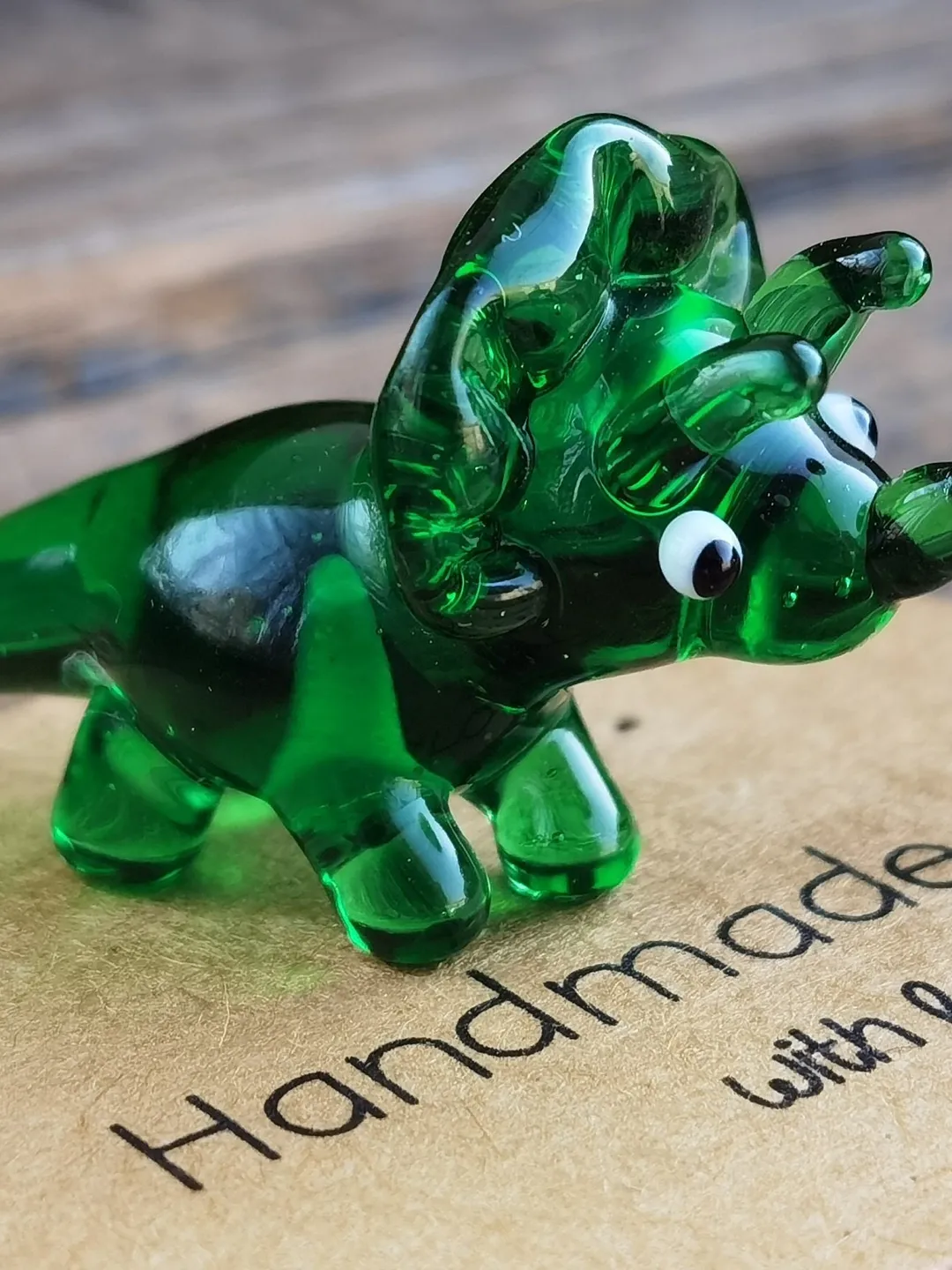 DINOSAUR ORNAMENTS Dinosaur figurine Glass dinosaur decor Miniature Dinosaur gift Dino figurine Glass figurines Tiny glass animals Terrarium