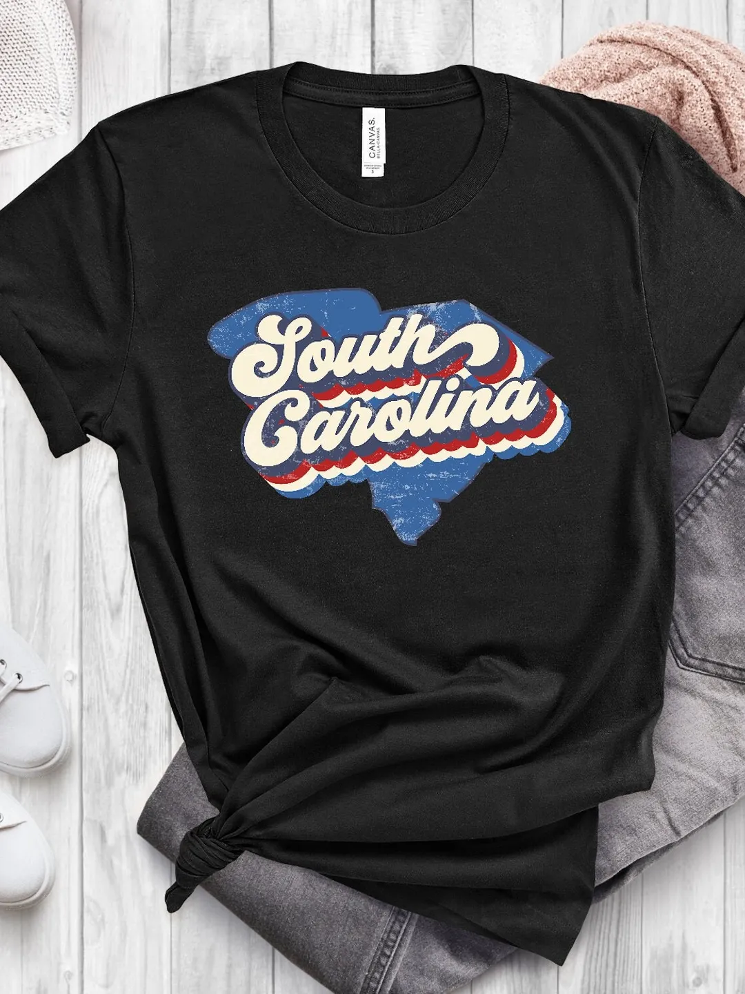 South Carolina Fan Shirt: Vintage Style - Soft Cotton Blend