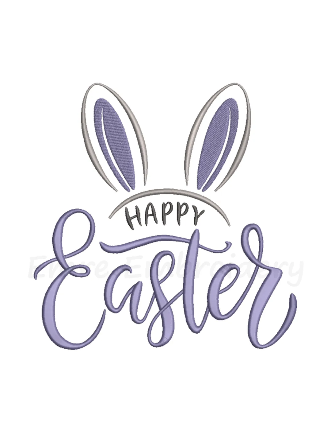 Happy Easter Bunny Embroidery Design, Machine Embroidery Design, 5 Sizes, Instant Download
