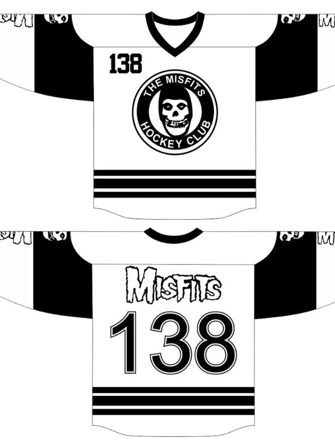 Misfits Band Custom Ice hockey sublimated jersey