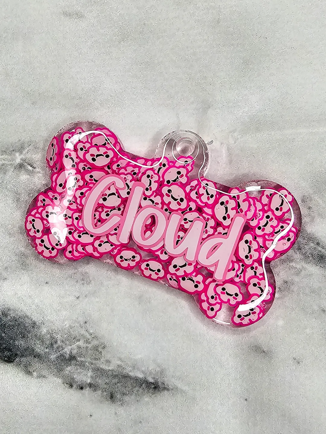 Smiley Cloud Pet Tag