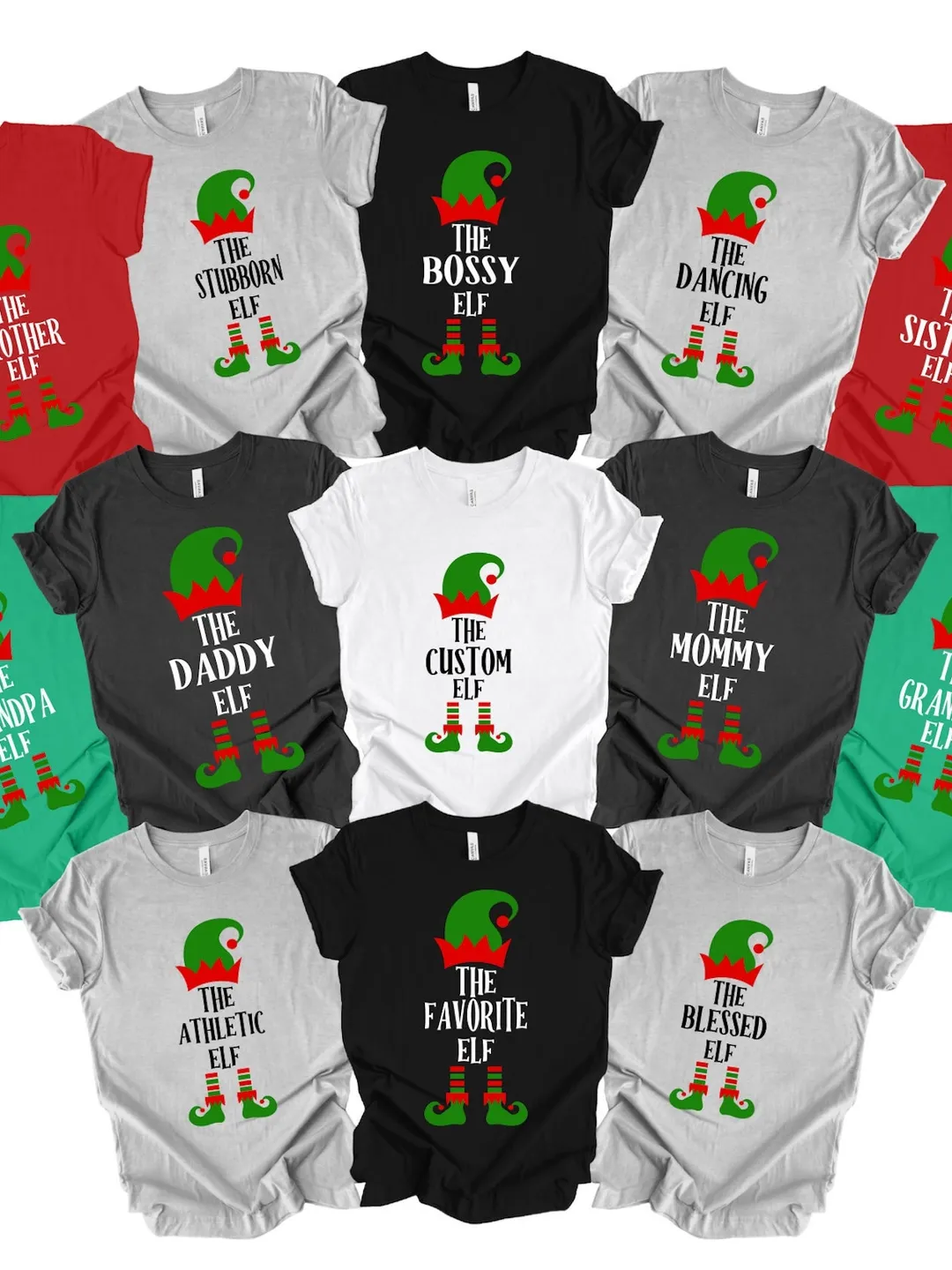 Personalized The Elf Christmas Shirt, Custom Elf Tee, Christmas Family Matching, Funny Christmas Sweatshirt