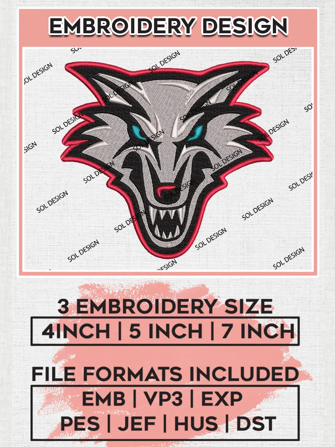 New Mexico Lobos Embroidery Designs, NCAA Logo Embroidery Files, NCAA New Mexico Lobos Logo, NCAA Embroidery Designs, Machine Embroidery Designs, Digital Download