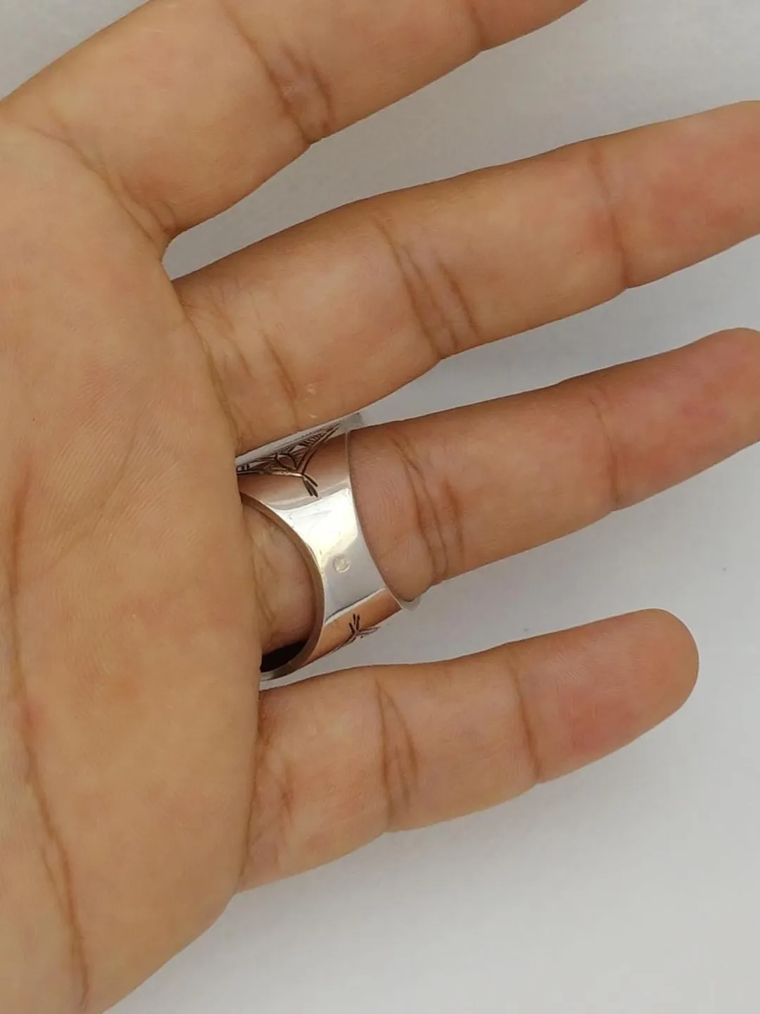 Tuareg Ring Sterling Silver Ebony Moroccan Jewelry Berber Handmade