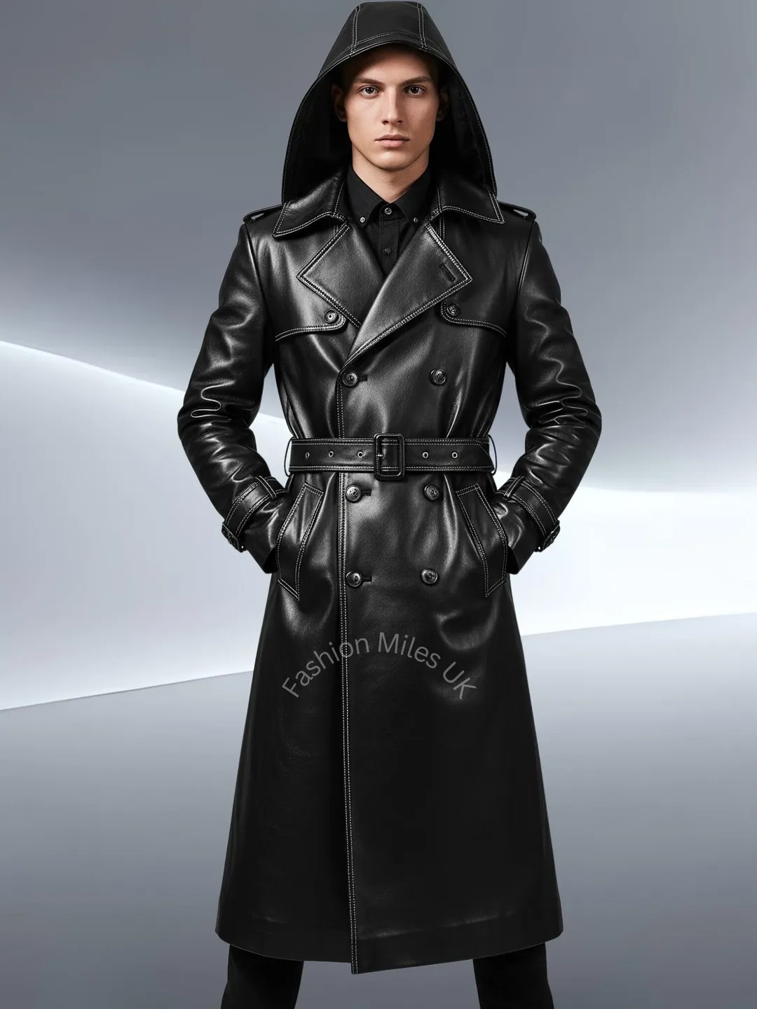 1LDK LEON BARA spy coat ロングコート Anime inspired Leon S Kennedy Leather Coat Resident Real Evil 9