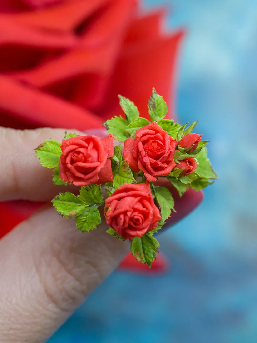 TUTORIAL Miniature French Roses with air dry clay