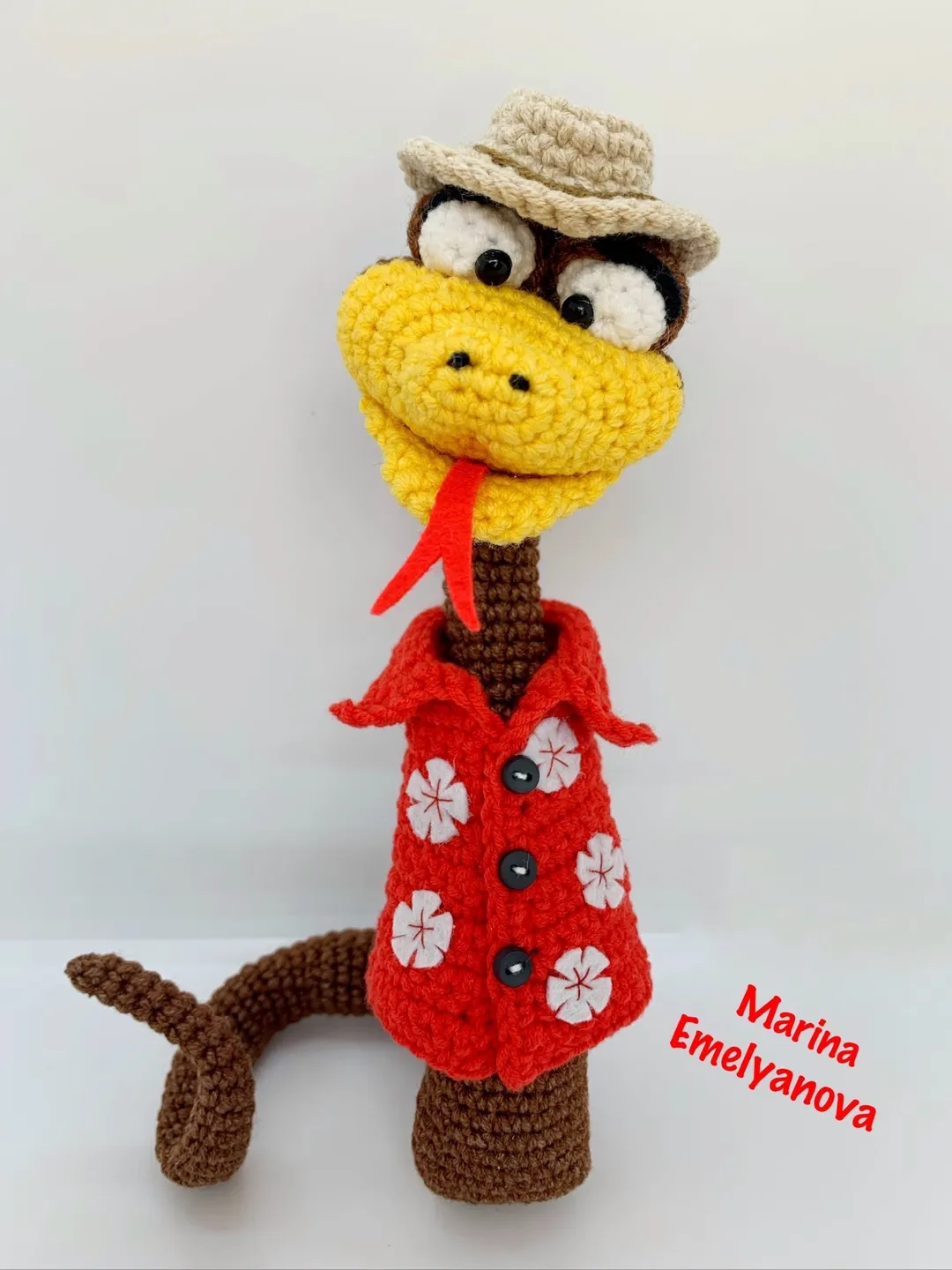 Digital Download - PDF. Crochet Patterns Mister Snake. DIY amigurumi toy tutorial.
