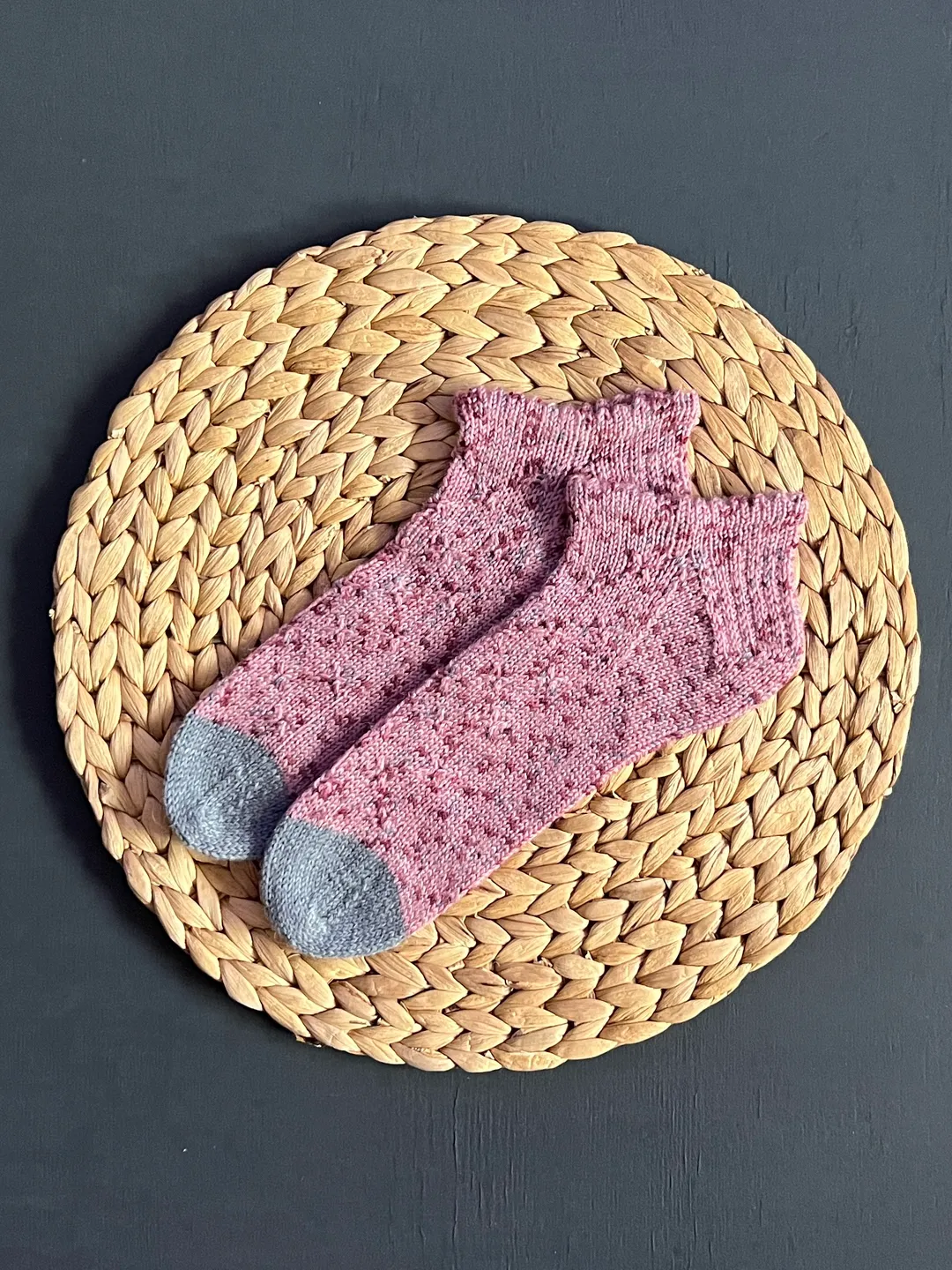 Handmade knitted womens socks/ Warm knitted accessory