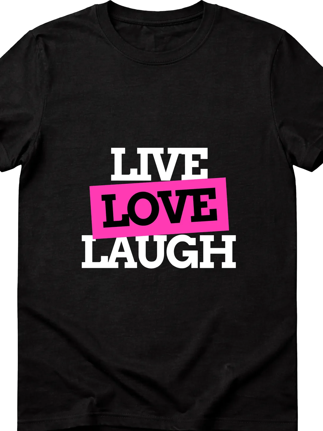 T-Shirt Design Black White and Pink Modern Bold Quote Typography T-Shirt | Stylish Graphic Tee