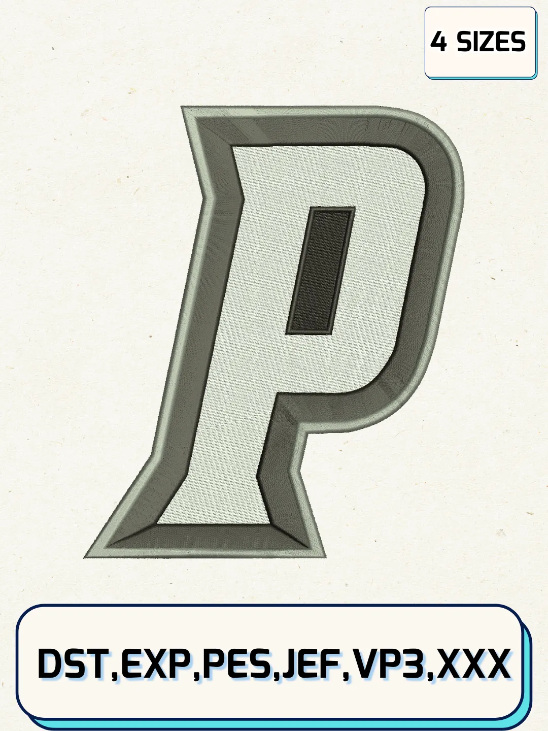 Providence Friars Logos Embroidery Design Files, NCAA Logos Embroidery Designs, Machine Embroidery Files, 4 Sizes