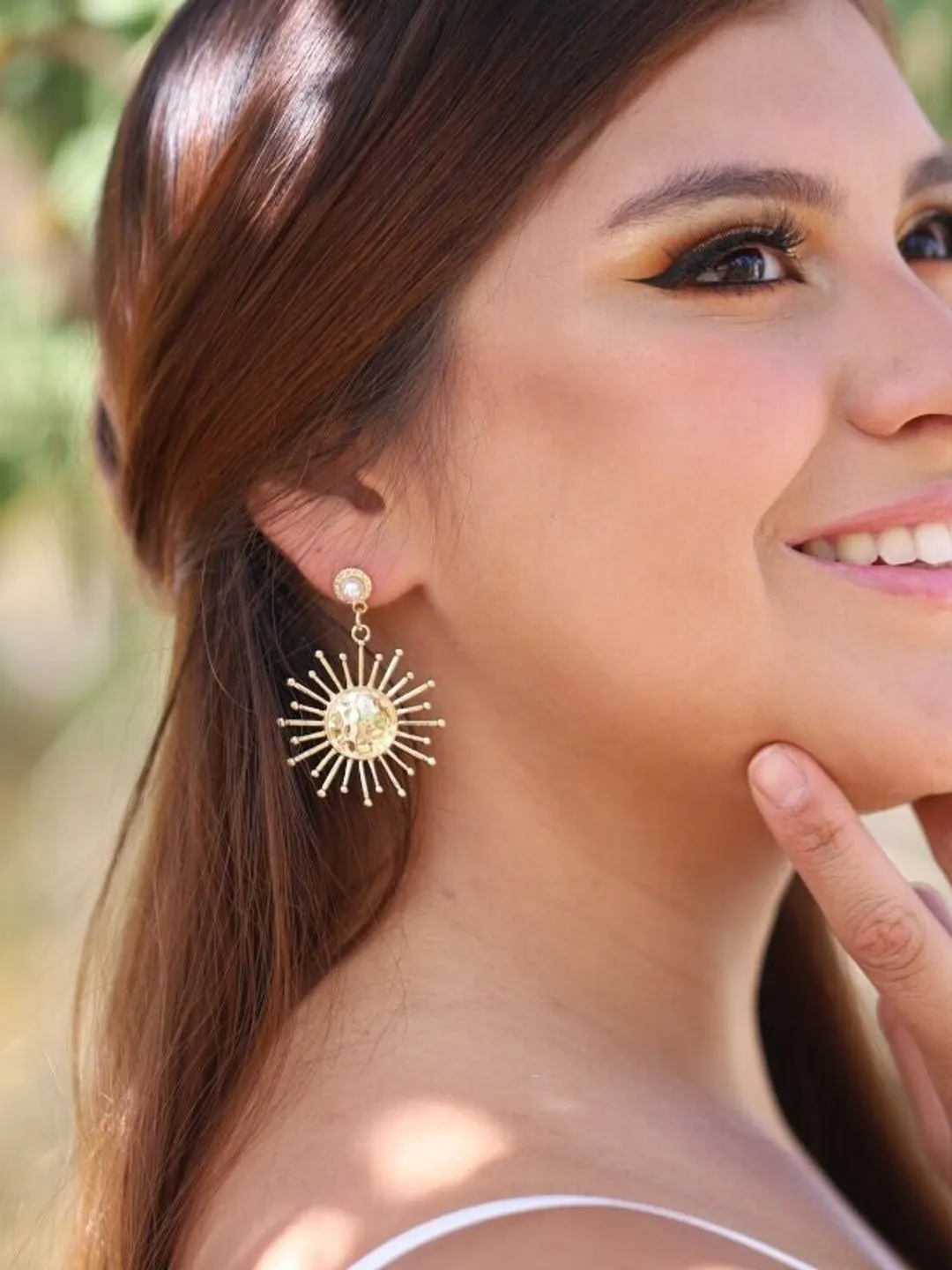 Sun Celestial Wedding Earrings, Art Deco Earrings For Bride, Boho Bridal Earrings, Statement Earrings, Pearl Statement Jewelry, Jewellery