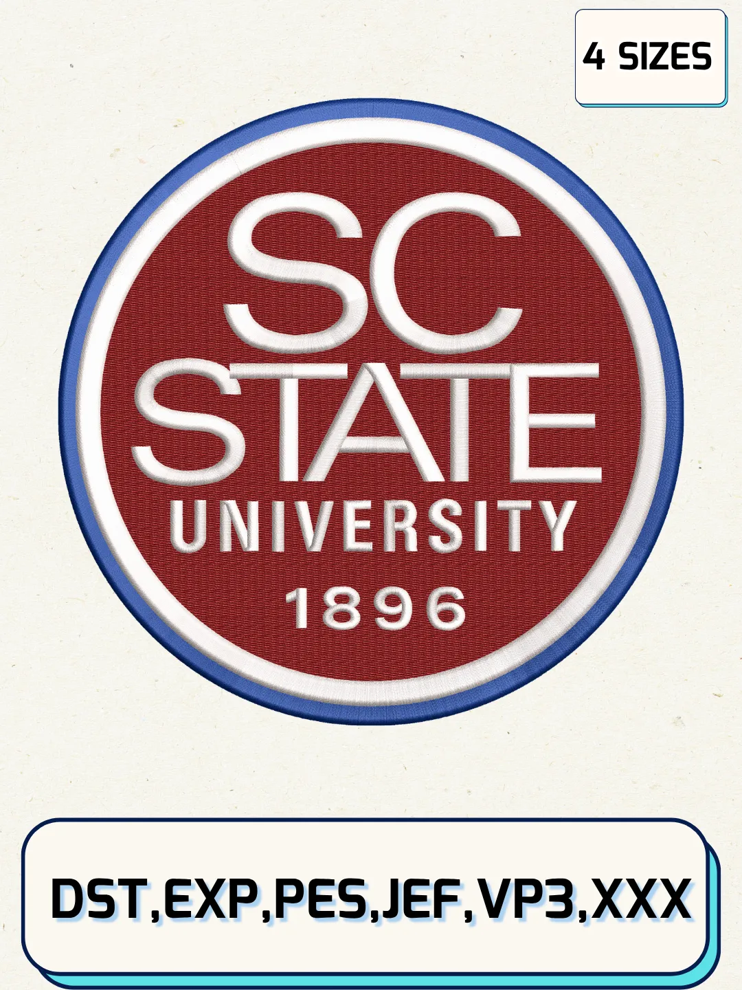 Sc Basic Logo South Carolina State Bulldogs Alternate Logos Embroidery Design Files ...
