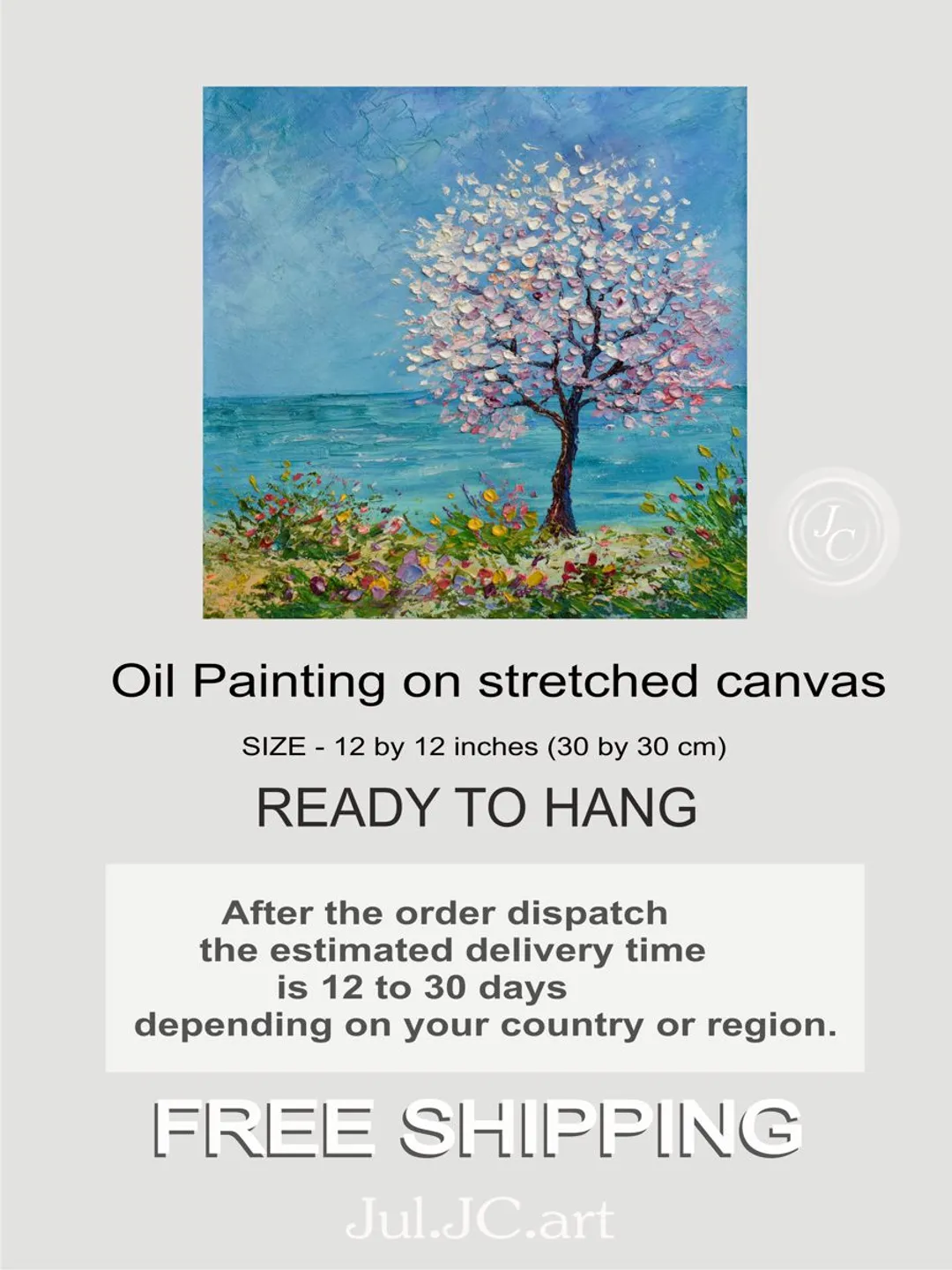 Palm tree/seascape/ジョン バルデッサリ/額装ポスター Palm tree/seascape/ジョン バルデッサリ/額装ポスター