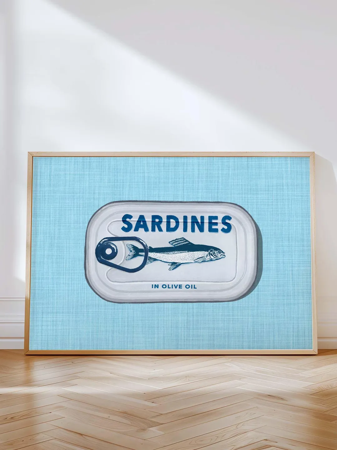 Sardine Wall Art Sardines Print Sardine Tin Vintage Poster Retro Fish Print Eclectic Colorful Kitchen Art Maximalist Digital Poster Download
