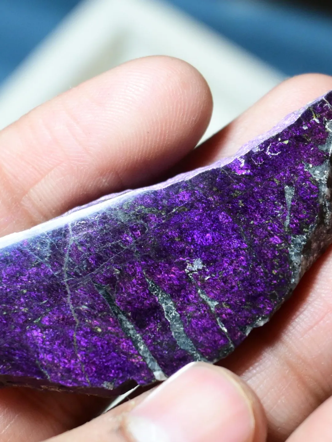 Purple Slabs Rocks Purpurite Druzy: 79 ct Natural Purple Crystal Slab for Jewelry Making ...