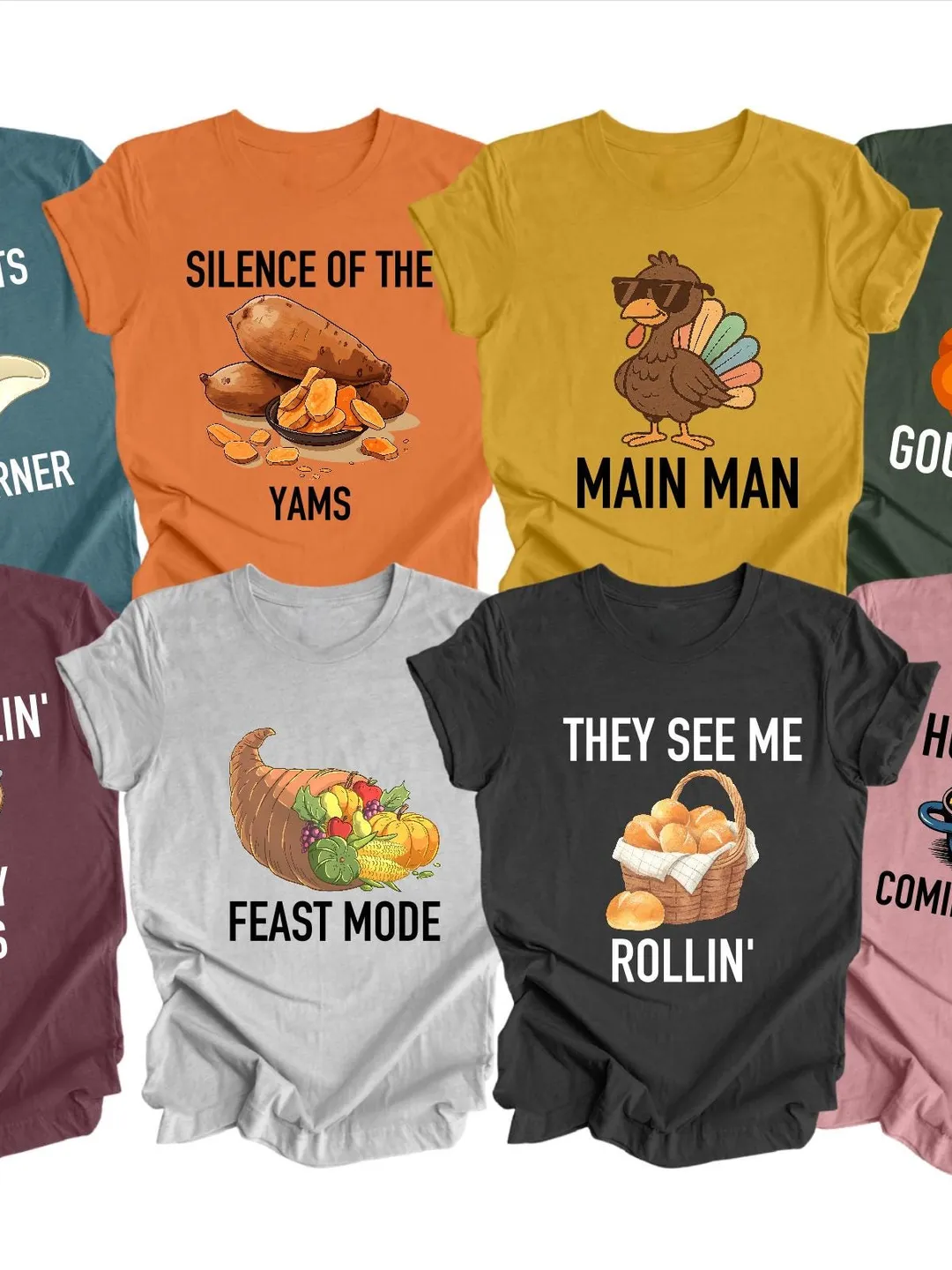 Thanksgiving Family Dinner Shirt: Matching Puns Group Tee