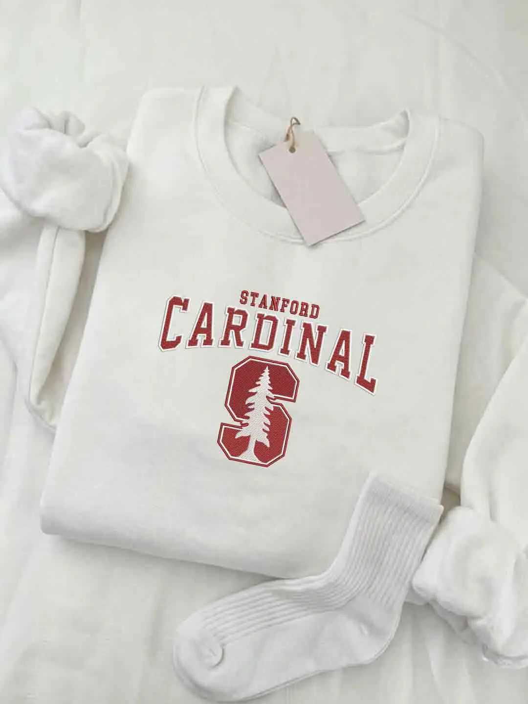 Stanford Cardinal Embroidered Sweatshirt, Sport Embroidered Crewneck, Stanford Football Embroidered Shirt, Sweatshirt, Crewneck Gift